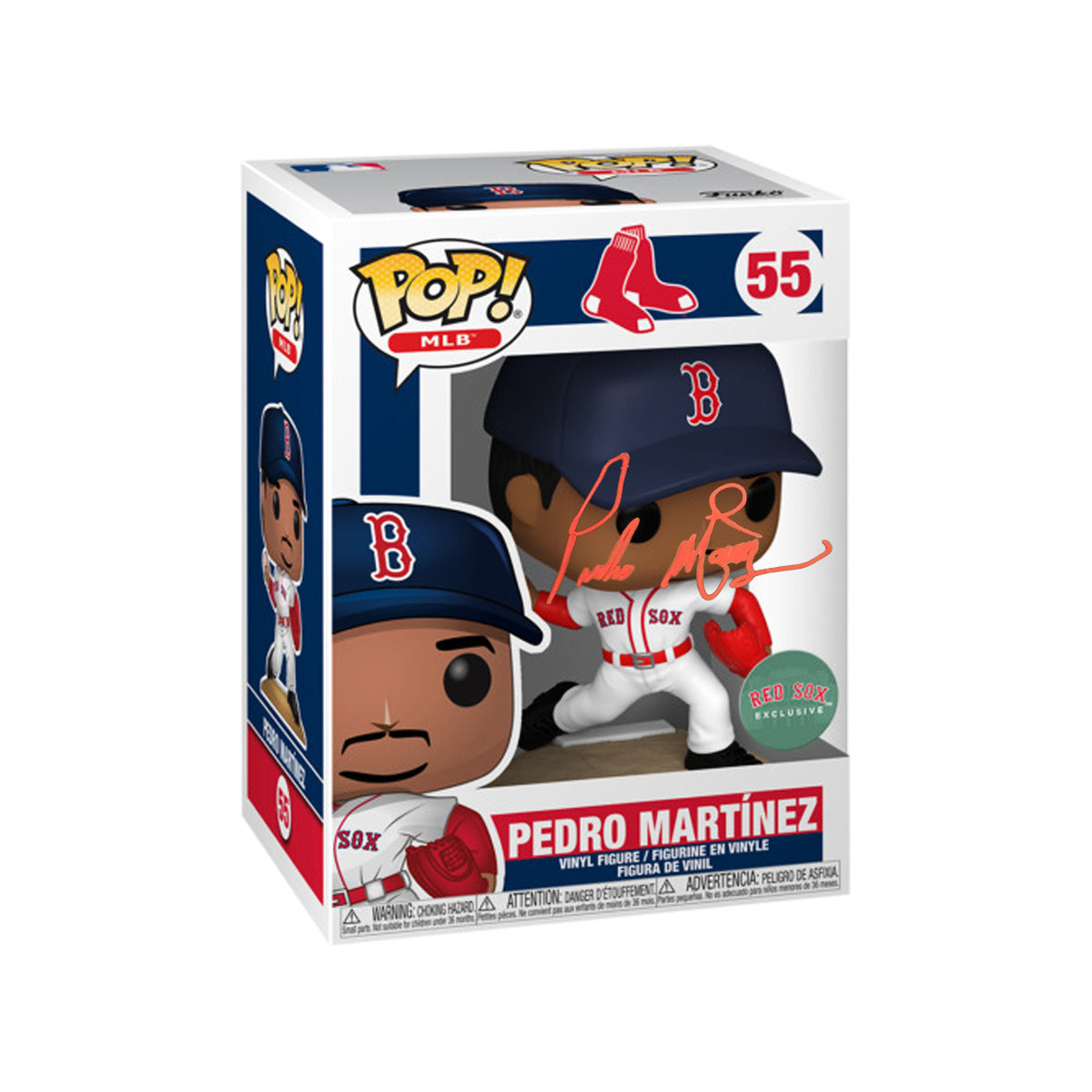 Pedro Martinez Boston Red Sox Autographed Funko Pop Fenway Park Exclusive 1