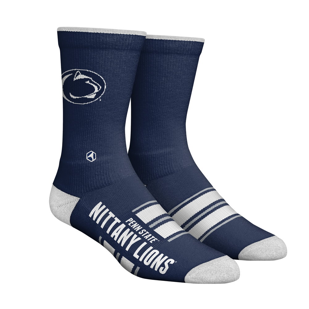Penn State Nittany Lions - Gametime Stripe (Knitted) | Rock 'Em Socks 1