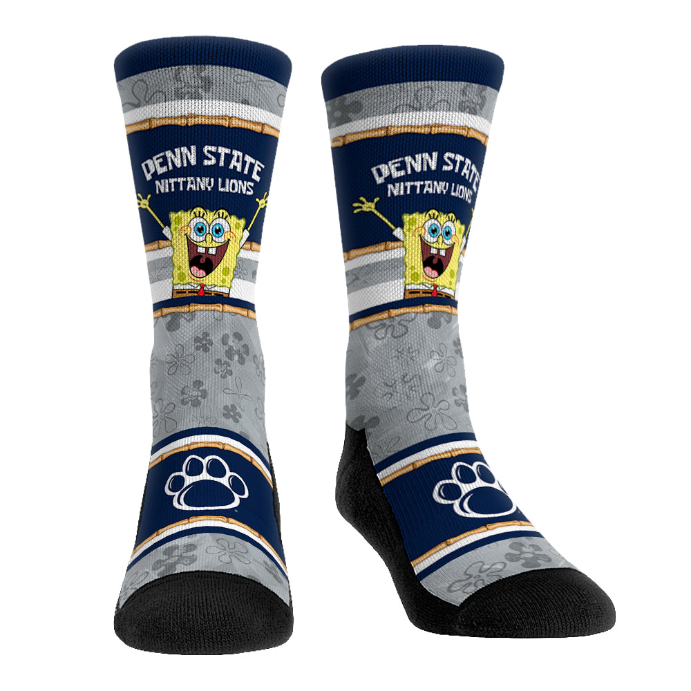 Penn State Nittany Lions - SpongeBob SquarePants Tiki Stripe | Rock 'Em Socks 1