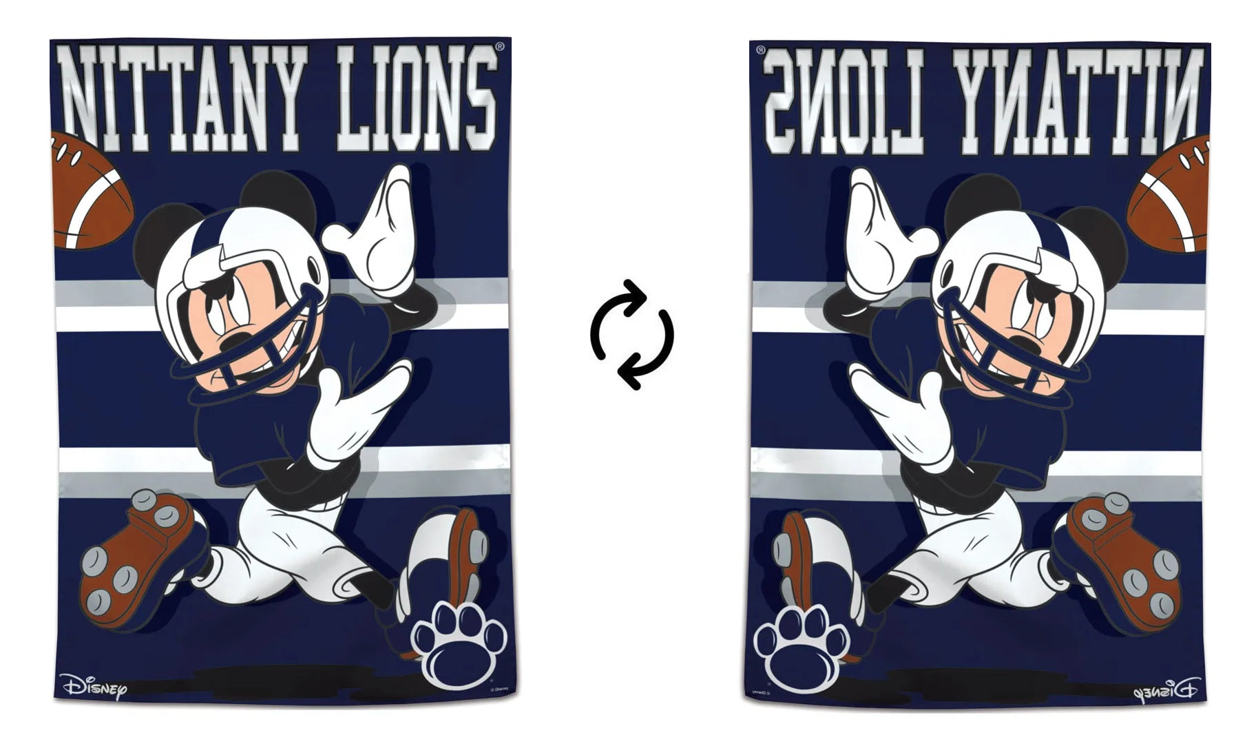 Penn State Nittany Lions Banner Mickey Mouse Football 1