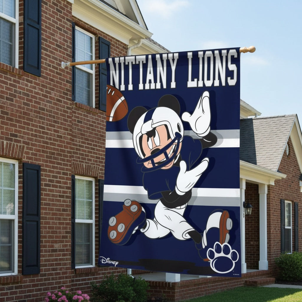 Penn State Nittany Lions Banner Mickey Mouse Football 2