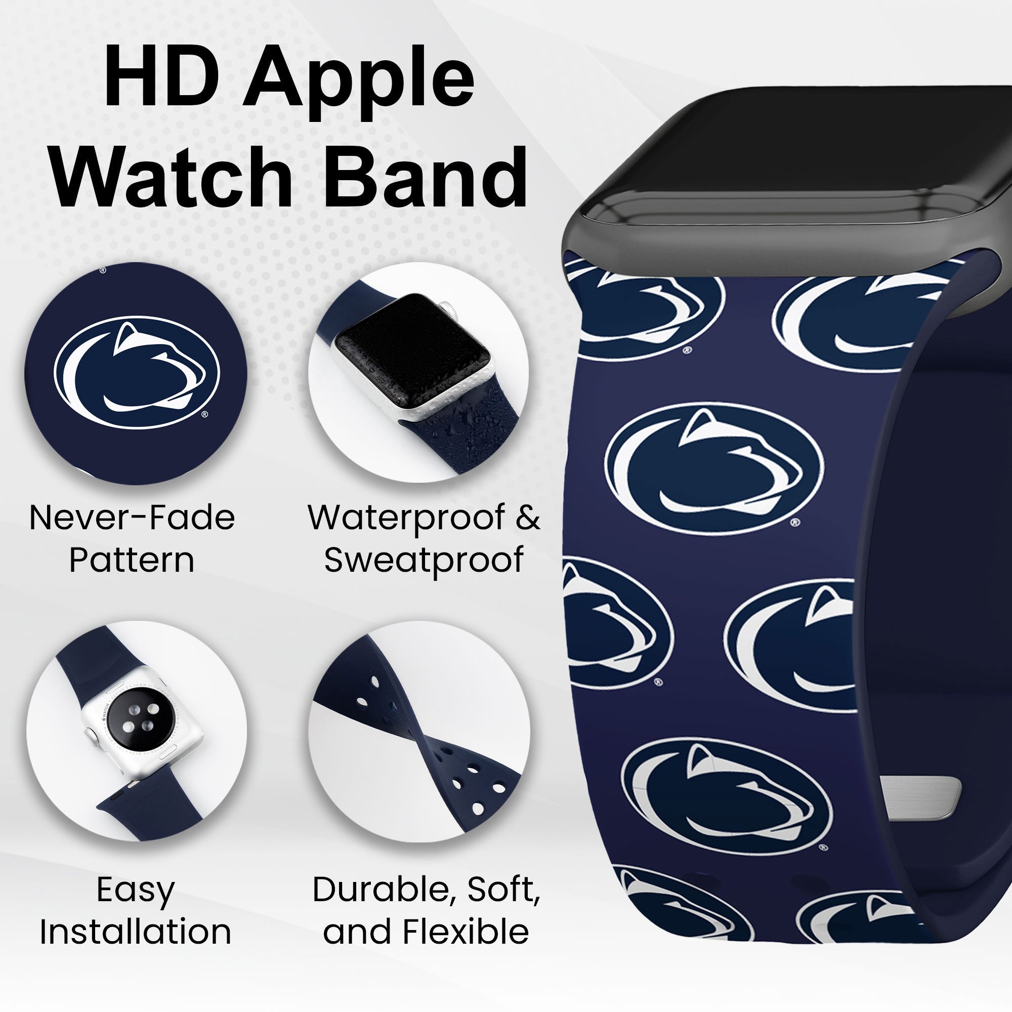 Penn State Nittany Lions HD Apple Watch Band | Affinity Bands 7
