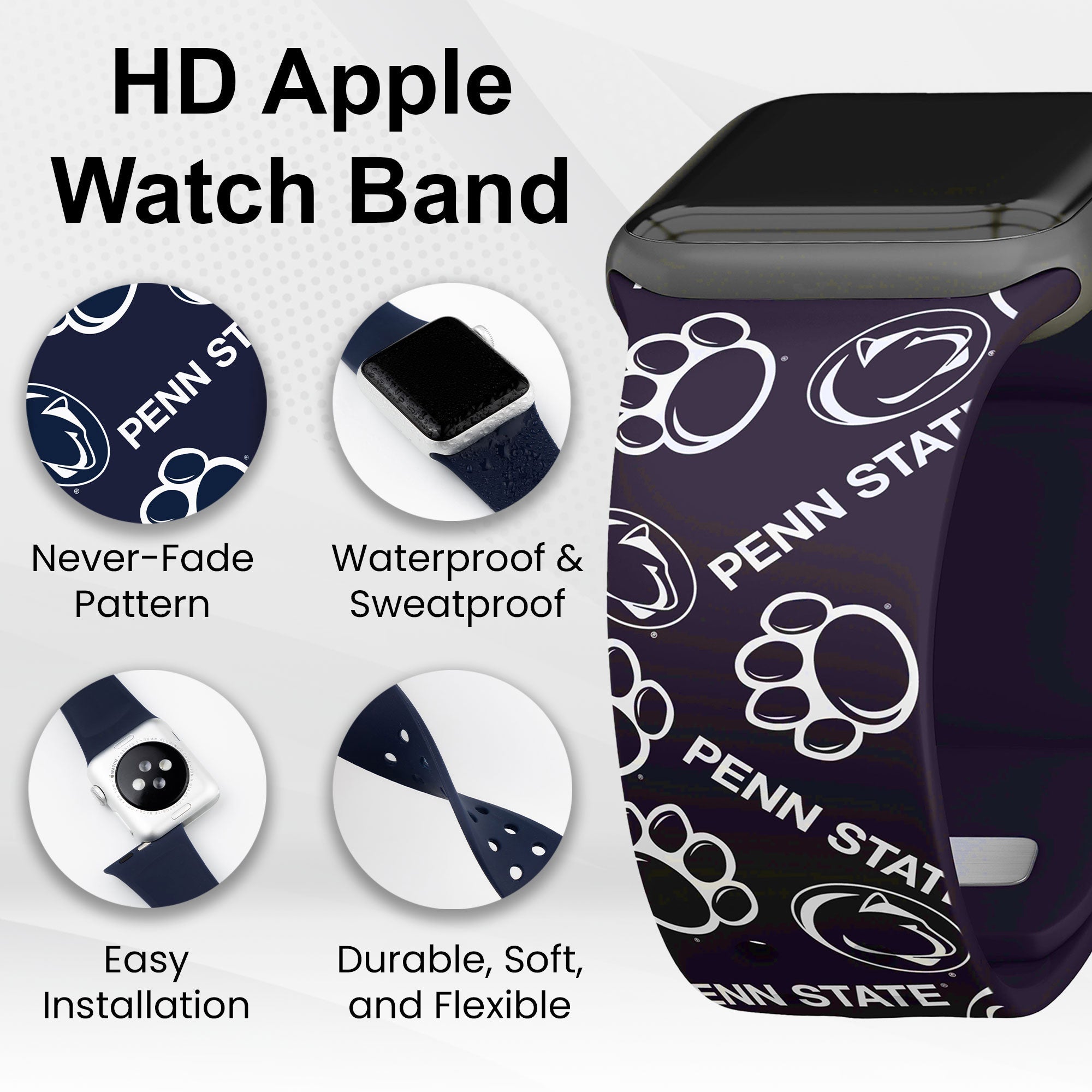 Penn State Nittany Lions HD Apple Watch Band | Affinity Bands 11