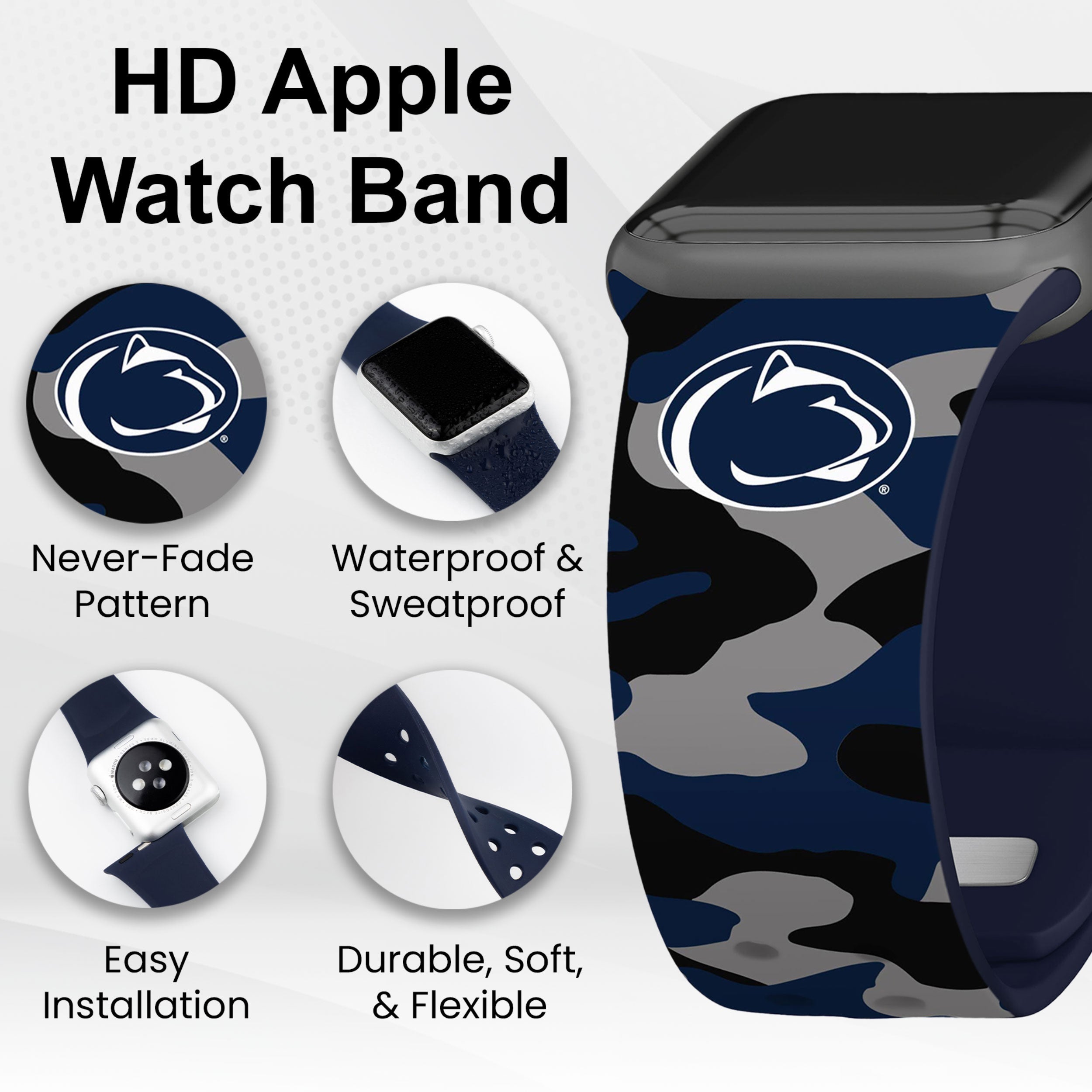 Penn State Nittany Lions HD Apple Watch Band | Affinity Bands 22