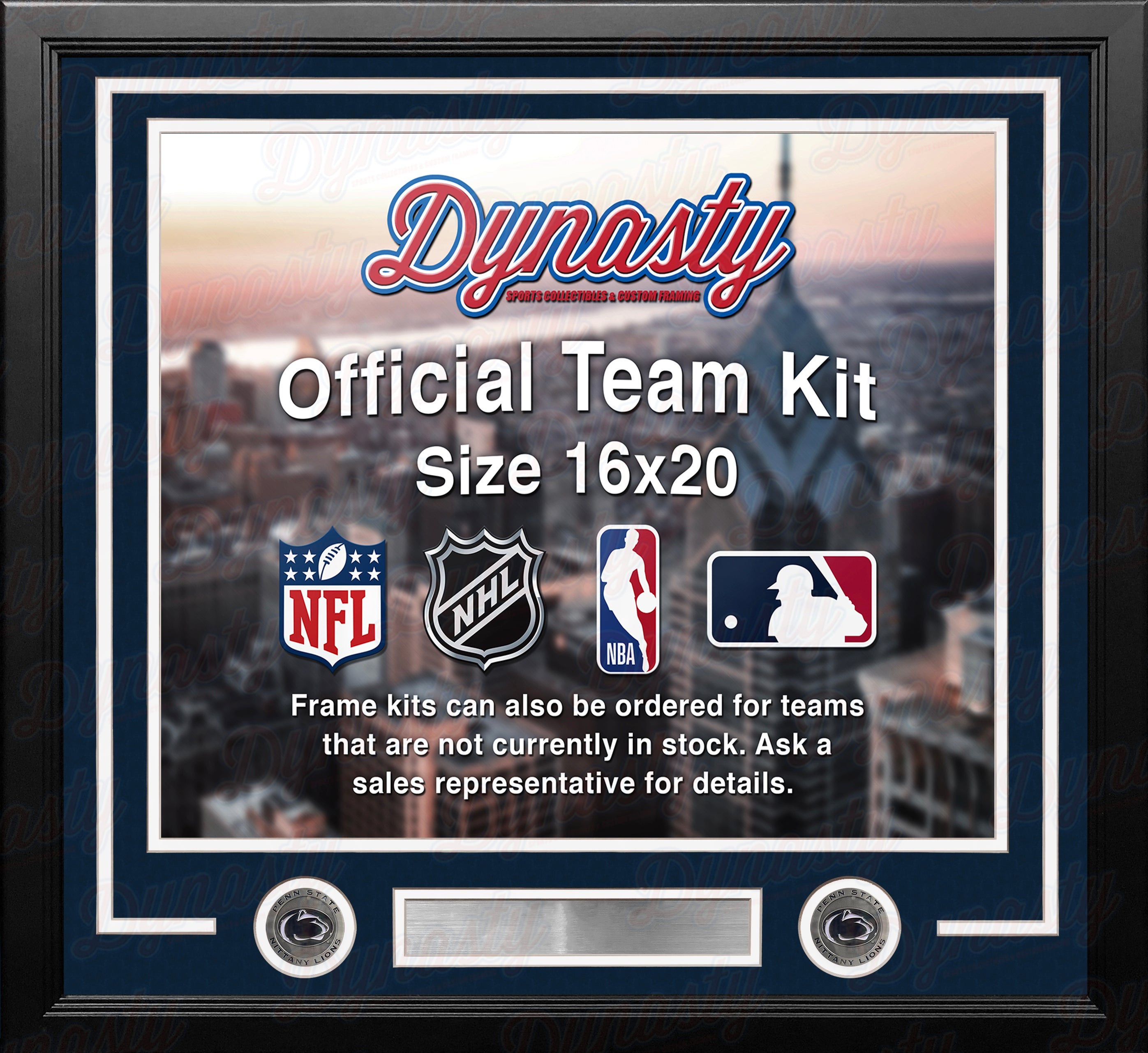 Penn State Nittany Lions Custom NCAA College 16x20 Picture Frame Kit (Multiple Colors) 1
