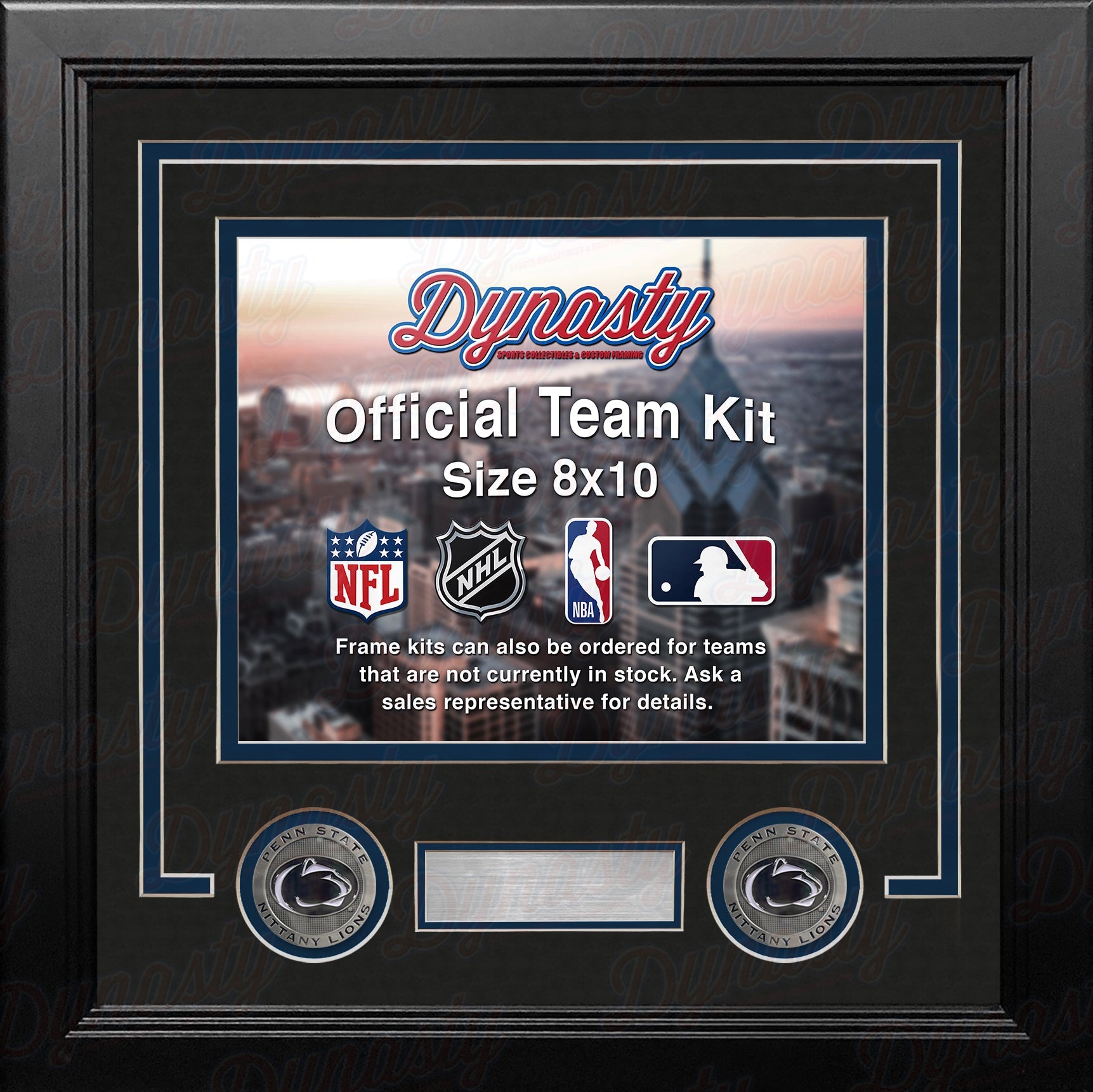 Penn State Nittany Lions Custom NCAA College 8x10 Picture Frame Kit (Multiple Colors) 3