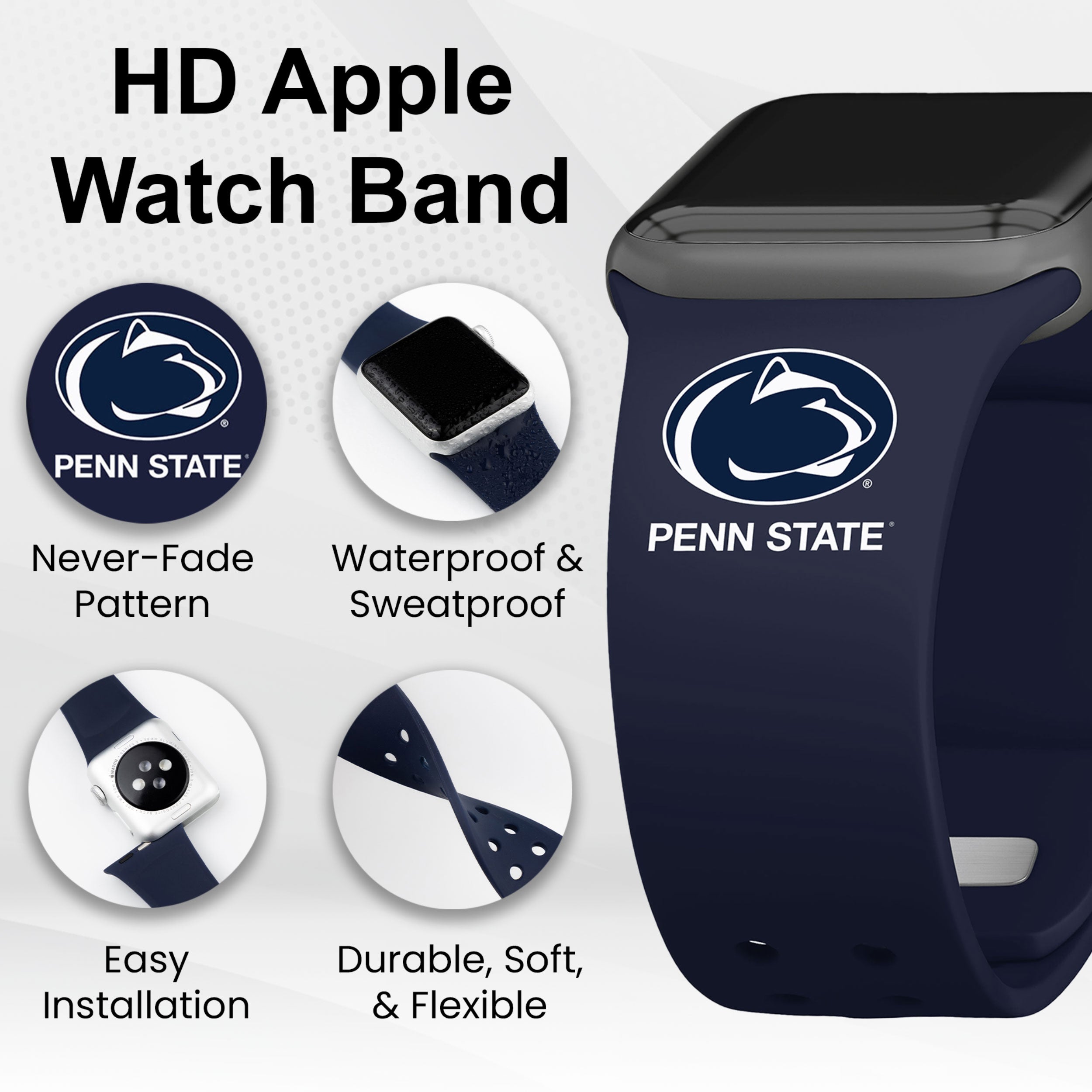 Penn State Nittany Lions HD Apple Watch Band | Affinity Bands 14