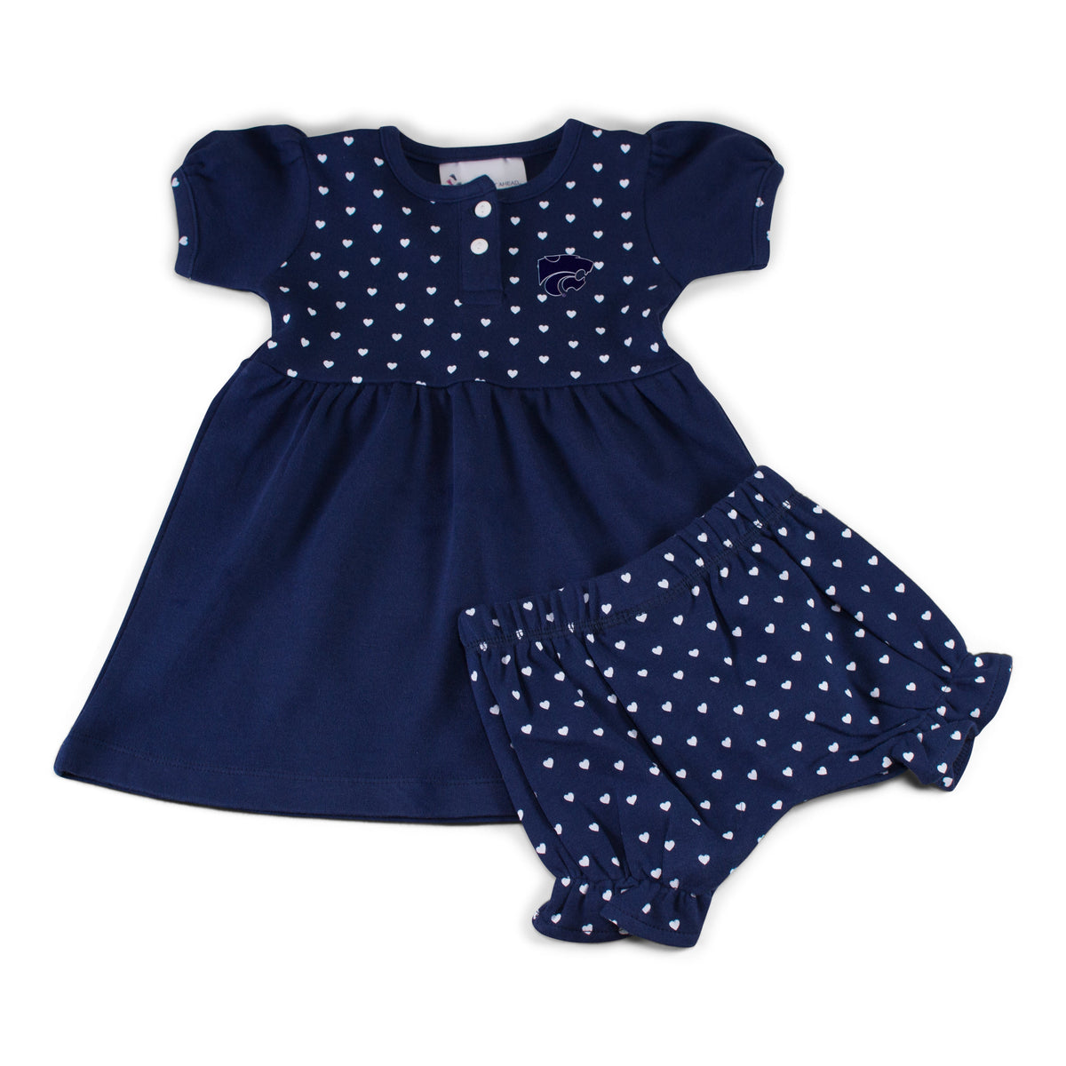 Penn State Girl's Heart Dress with Bloomers | Two Feet Ahead 1