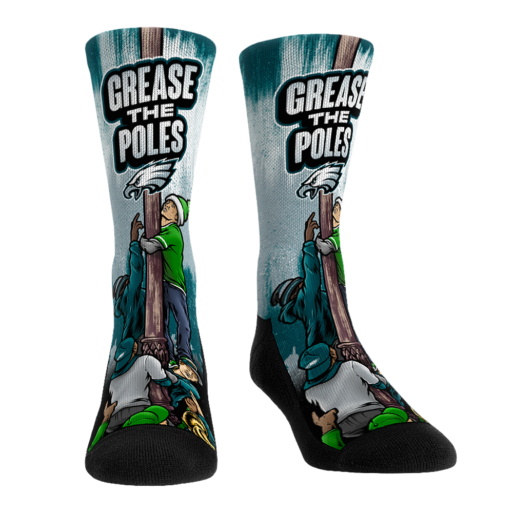 Philadelphia Eagles - Grease The Poles | Rock 'Em Socks 1