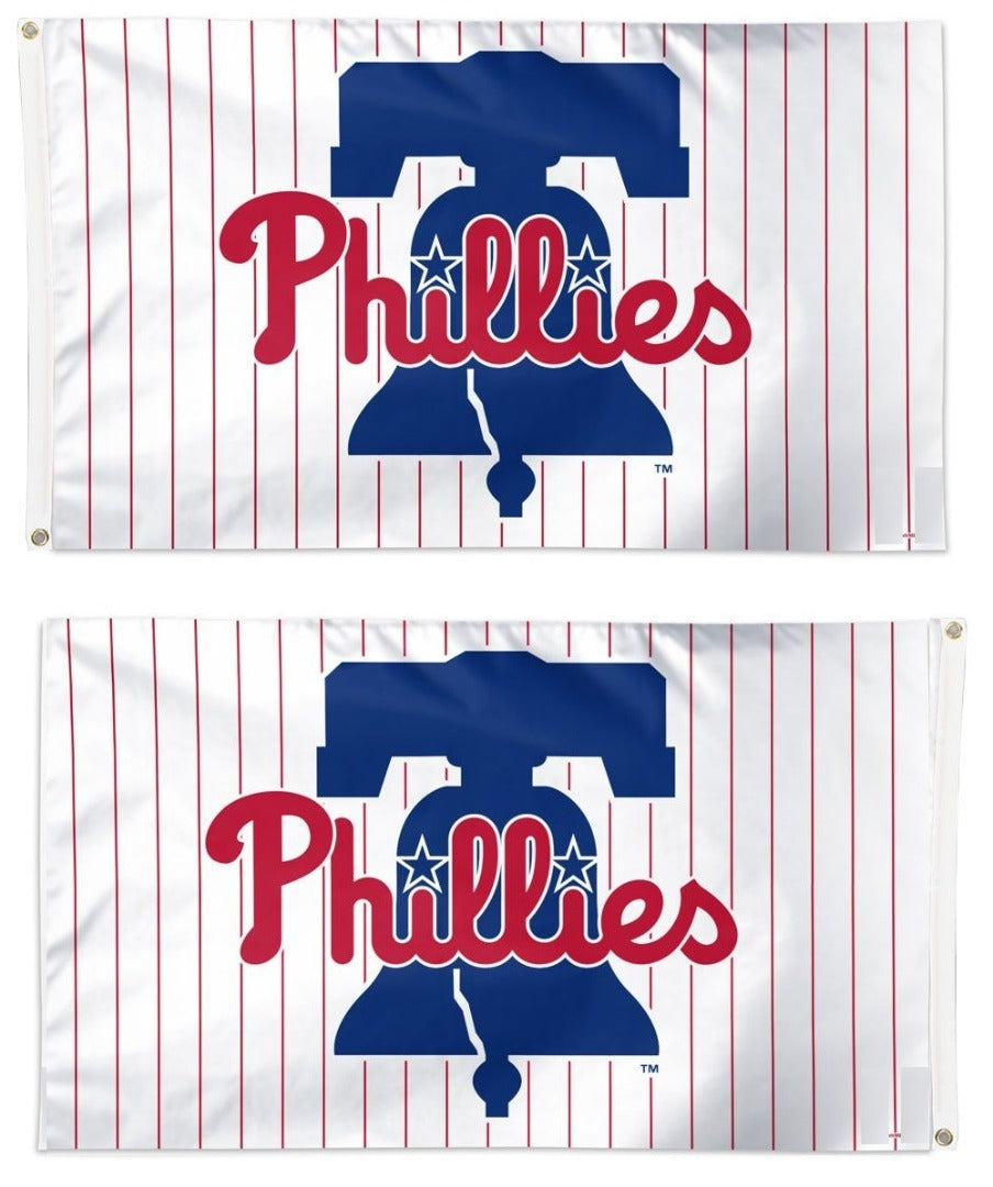 Philadelphia Phillies Flag 2 Sided Liberty Bell Logo