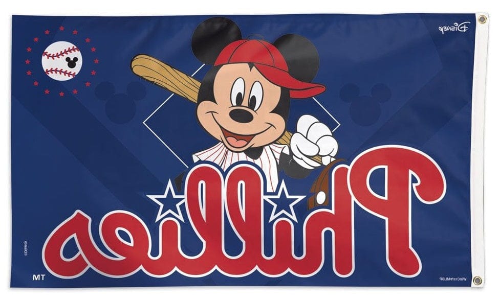 Philadelphia Phillies Flag 3x5 Disney Mickey Mouse Baseball