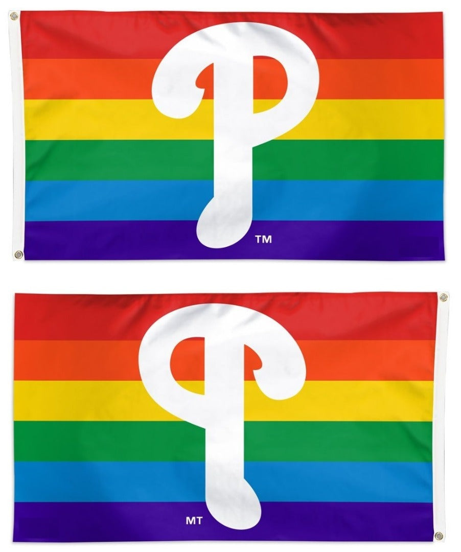 Philadelphia Phillies Flag 3x5 Pride Rainbow