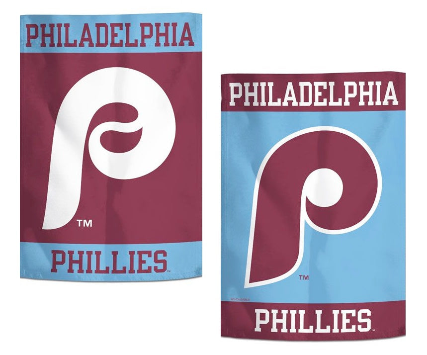 Philadelphia Phillies Garden Flag 2 Sided Stripe