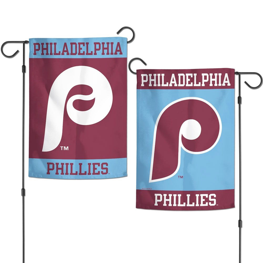 Philadelphia Phillies Garden Flag 2 Sided Stripe