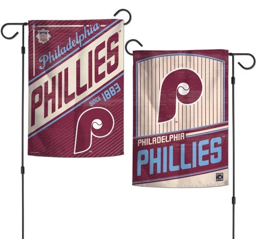 Philadelphia Phillies Garden Flag 2 Sided Vintage 2