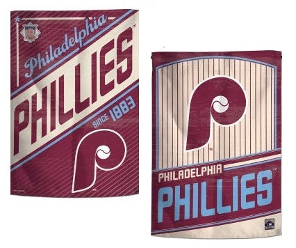 Philadelphia Phillies Garden Flag 2 Sided Vintage 1