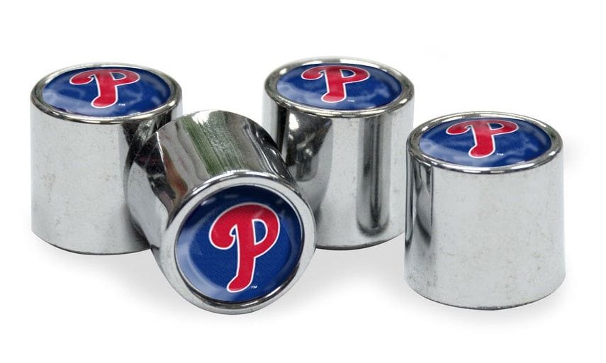 Philadelphia Phillies Tire Valve Stem Caps 4-Pack