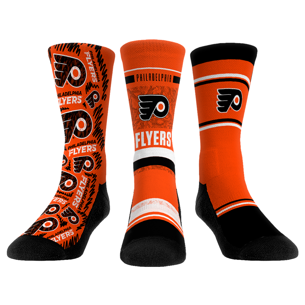 Philadelphia Flyers - 3-Pack | Rock 'Em Socks