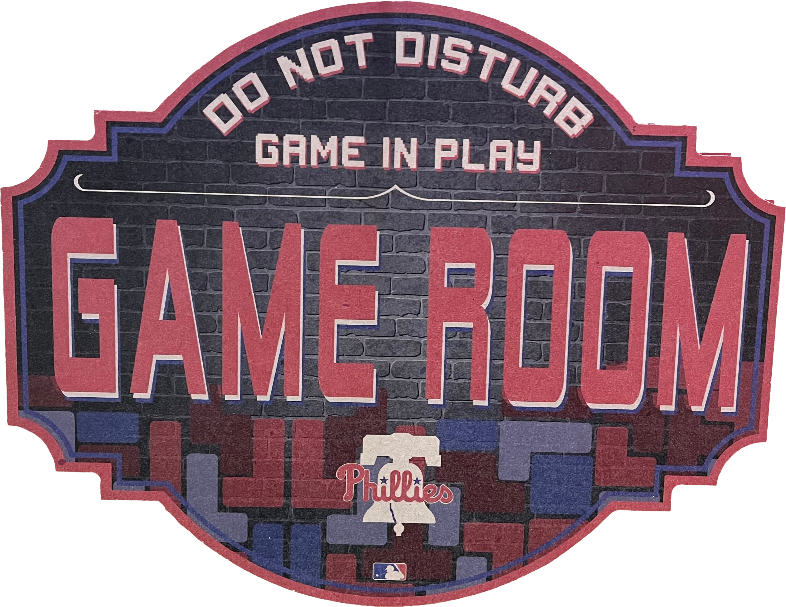 Philadelphia Phillies 12" Game Room Wood Sign 1