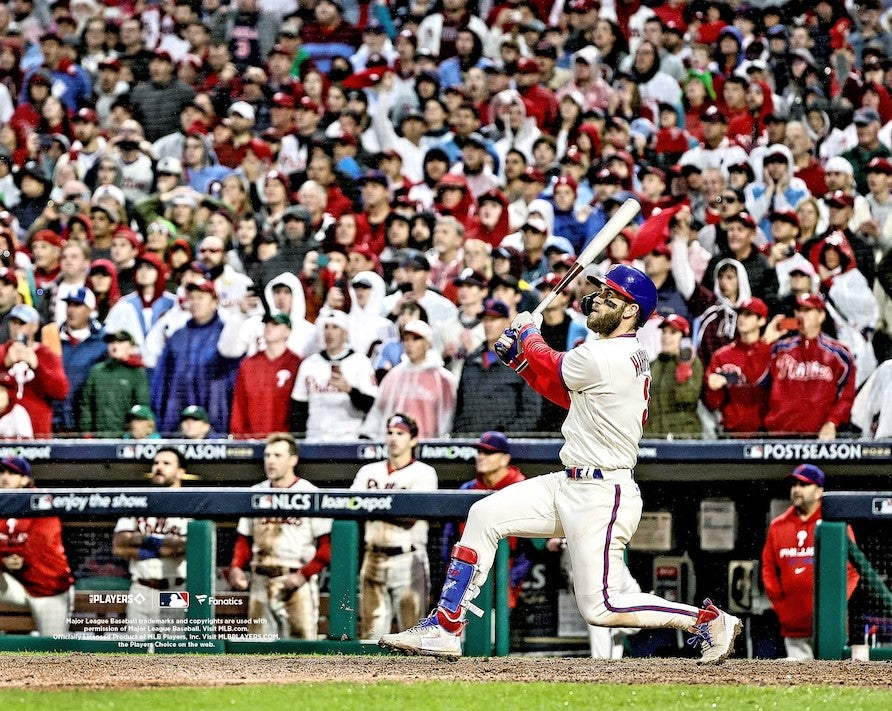 Bryce Harper 2022 NLCS Game 5 Home Run Philadelphia Phillies 8" x 10" Baseball Photo 1