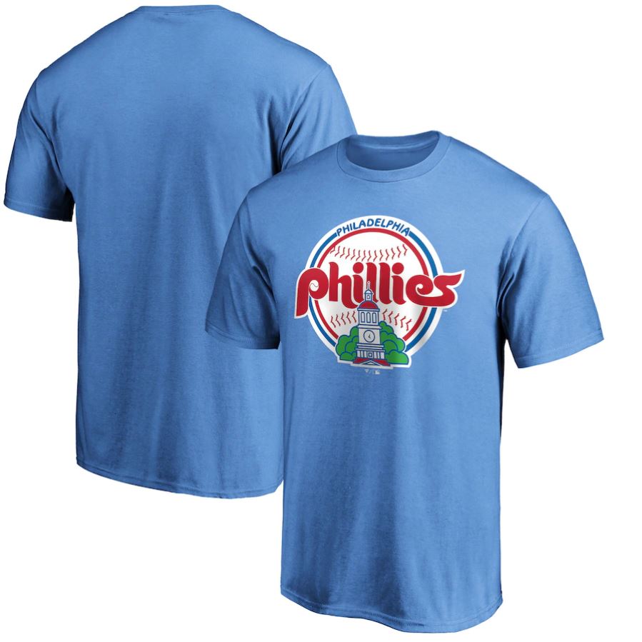 Philadelphia Phillies Cooperstown Collection Throwback Powder Blue T-Shirt 1