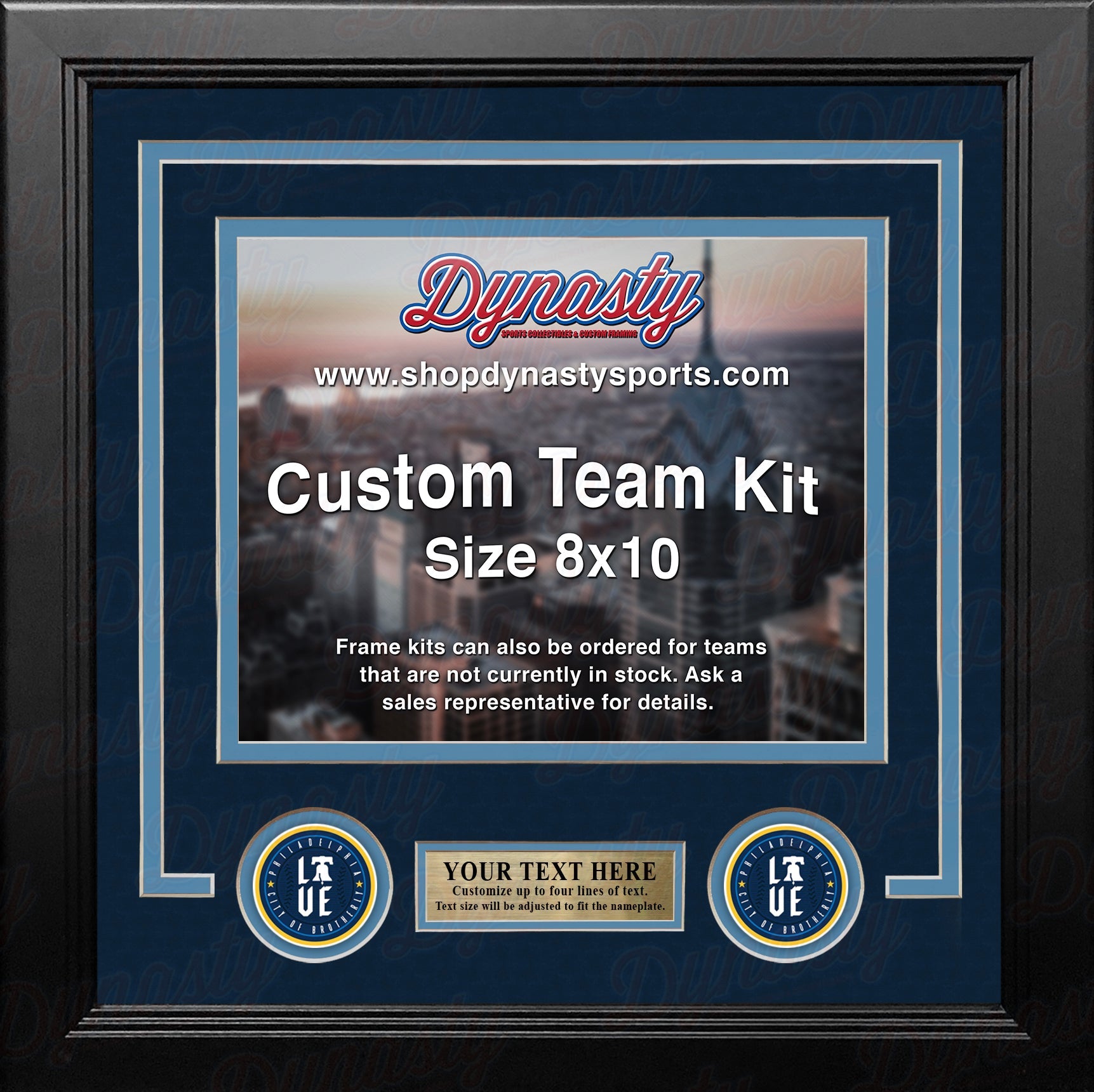 Philadelphia Phillies City Connect Custom MLB Baseball 8x10 Picture Frame Kit (Multiple Colors) 2