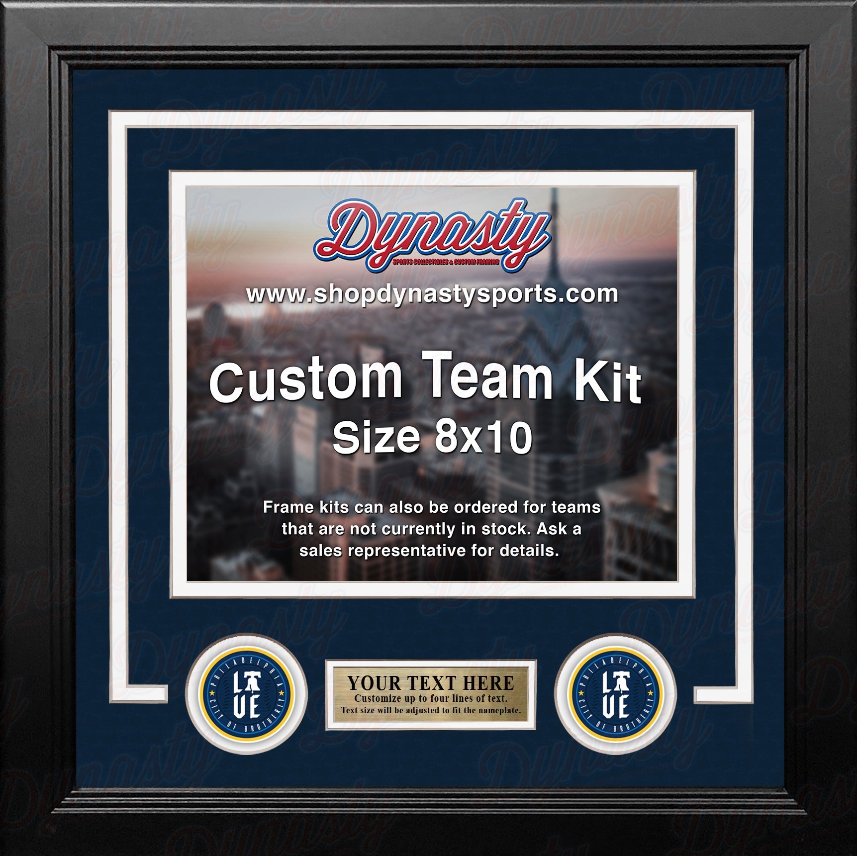 Philadelphia Phillies City Connect Custom MLB Baseball 8x10 Picture Frame Kit (Multiple Colors) 3