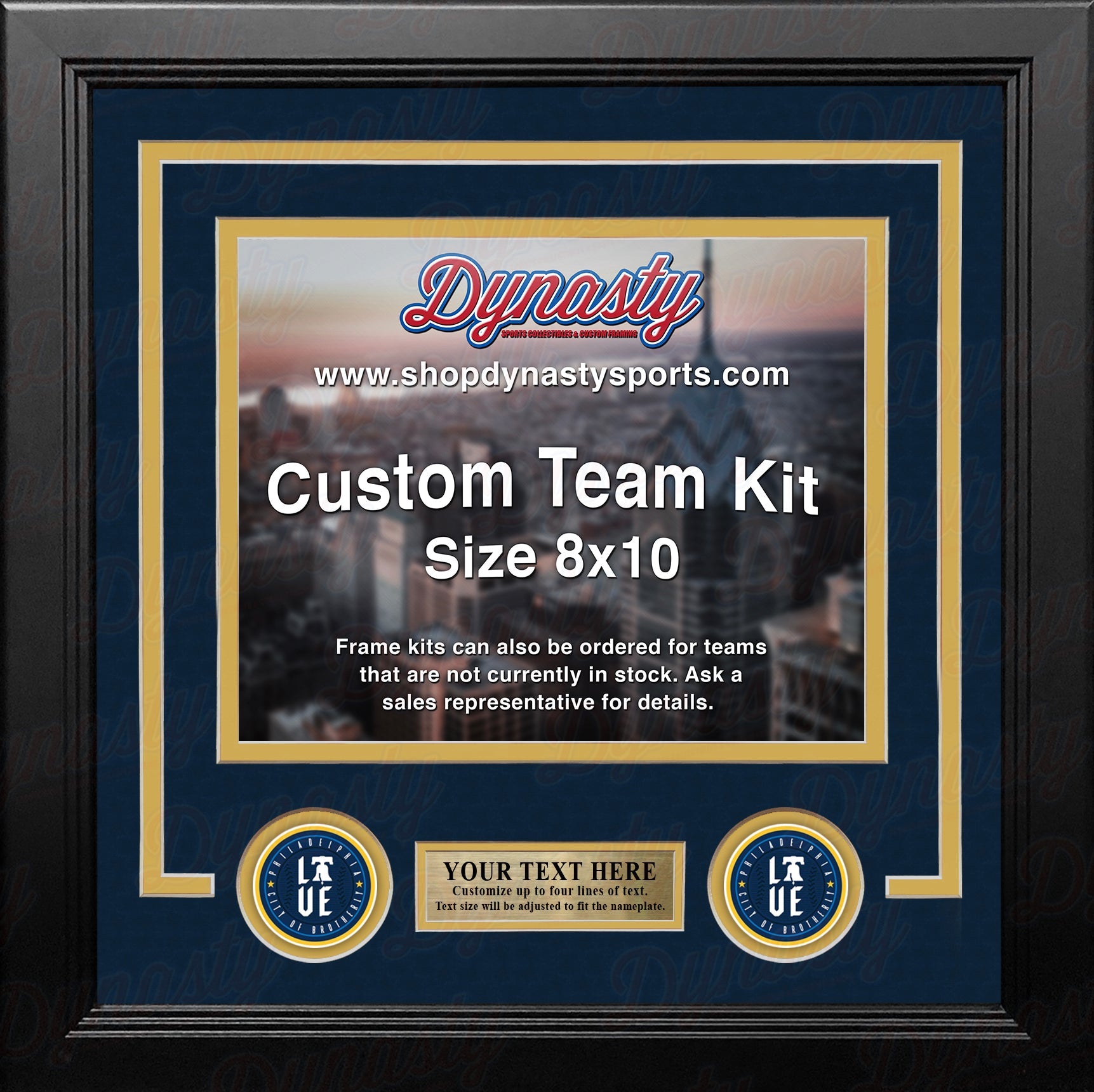 Philadelphia Phillies City Connect Custom MLB Baseball 8x10 Picture Frame Kit (Multiple Colors) 1