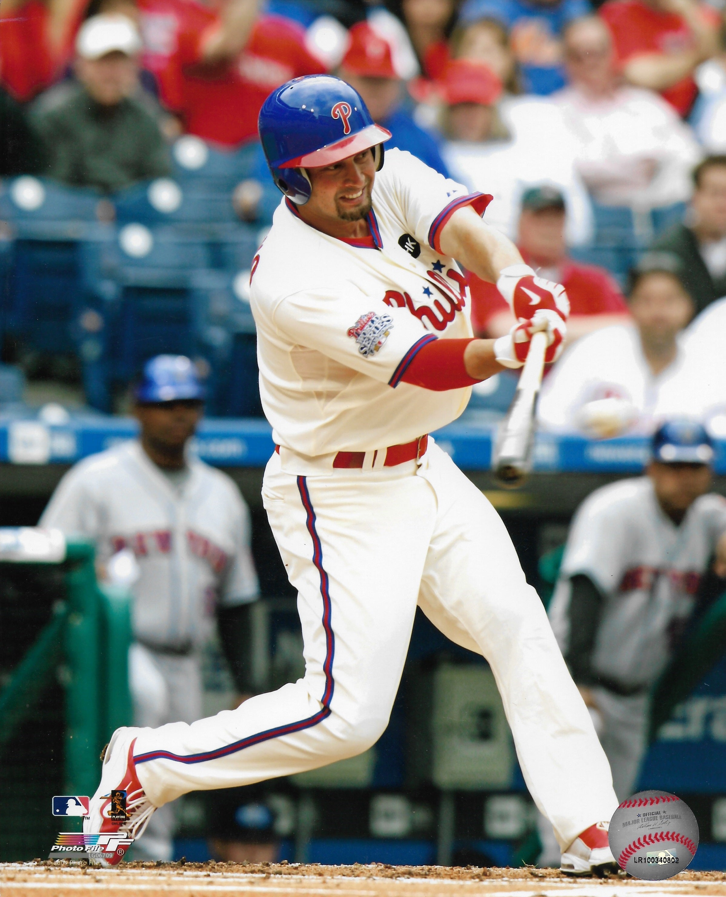 Shane Victorino in Action Philadelphia Phillies 8" x 10" Baseball Photo 1