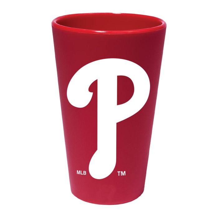 Philadelphia Phillies 16 oz Team Color Silicone Pint Glass 1
