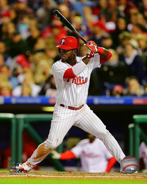 Odubel Herrera Philadelphia Phillies At-Bat MLB Baseball Photo 1