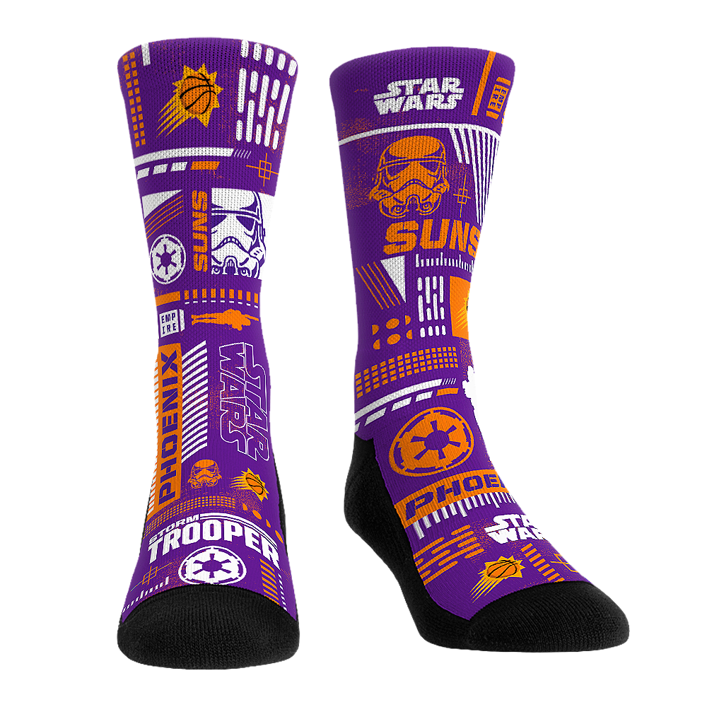Phoenix Suns - Star Wars  - Stormtrooper Pattern | Rock 'Em Socks