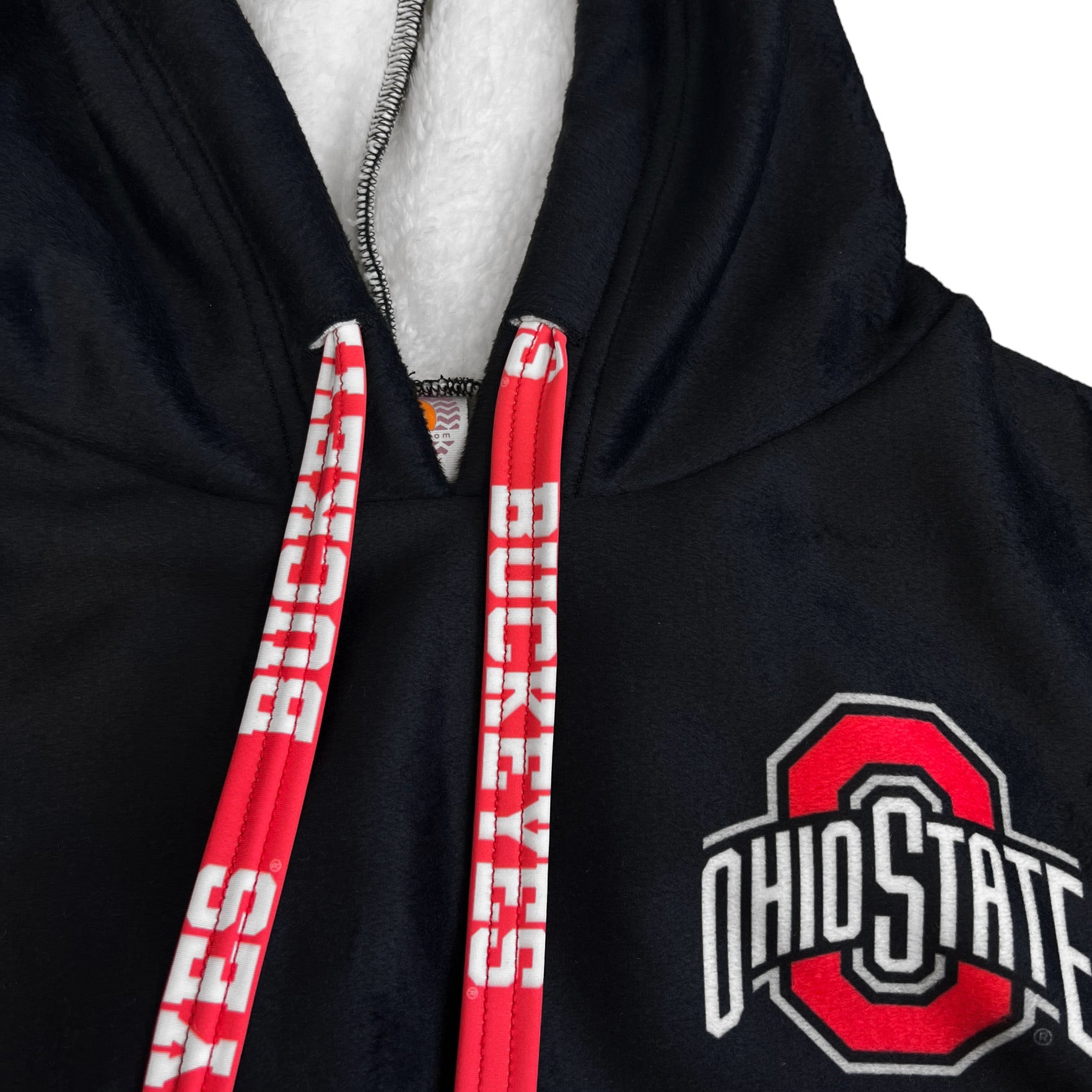 Ohio State OSU Buckeyes Furry Hoodie 3