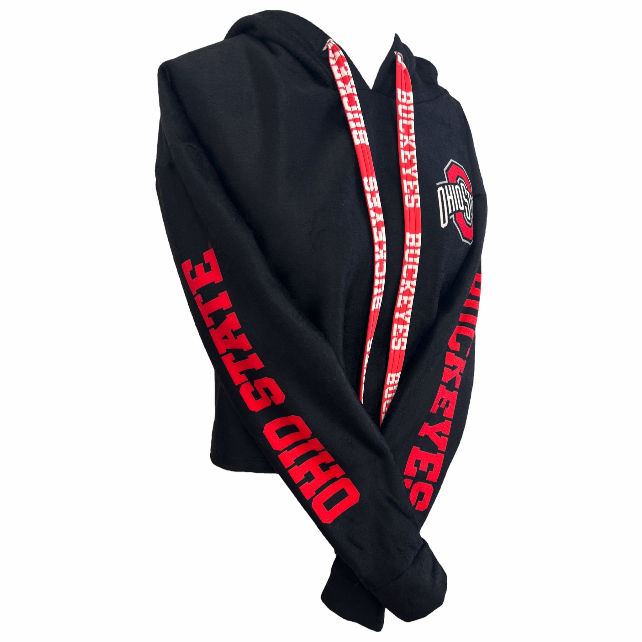 Ohio State OSU Buckeyes Furry Hoodie 4