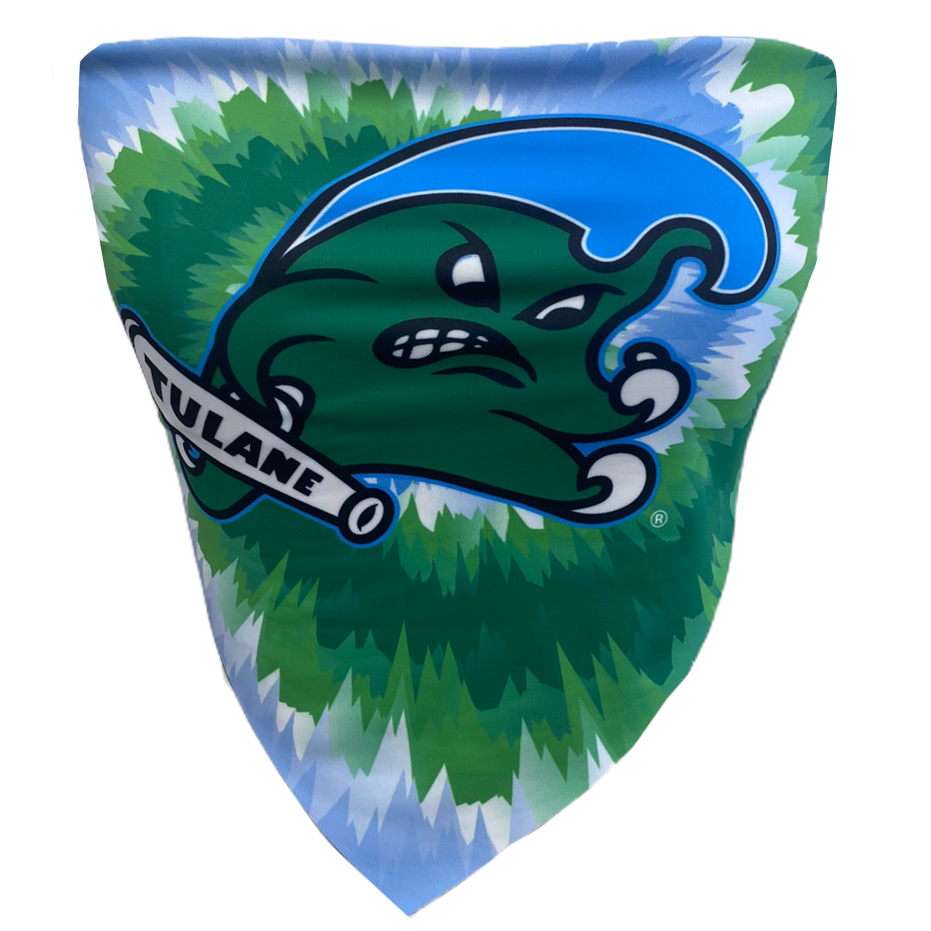 Tulane Tie Dye Bandana Top | lojobands