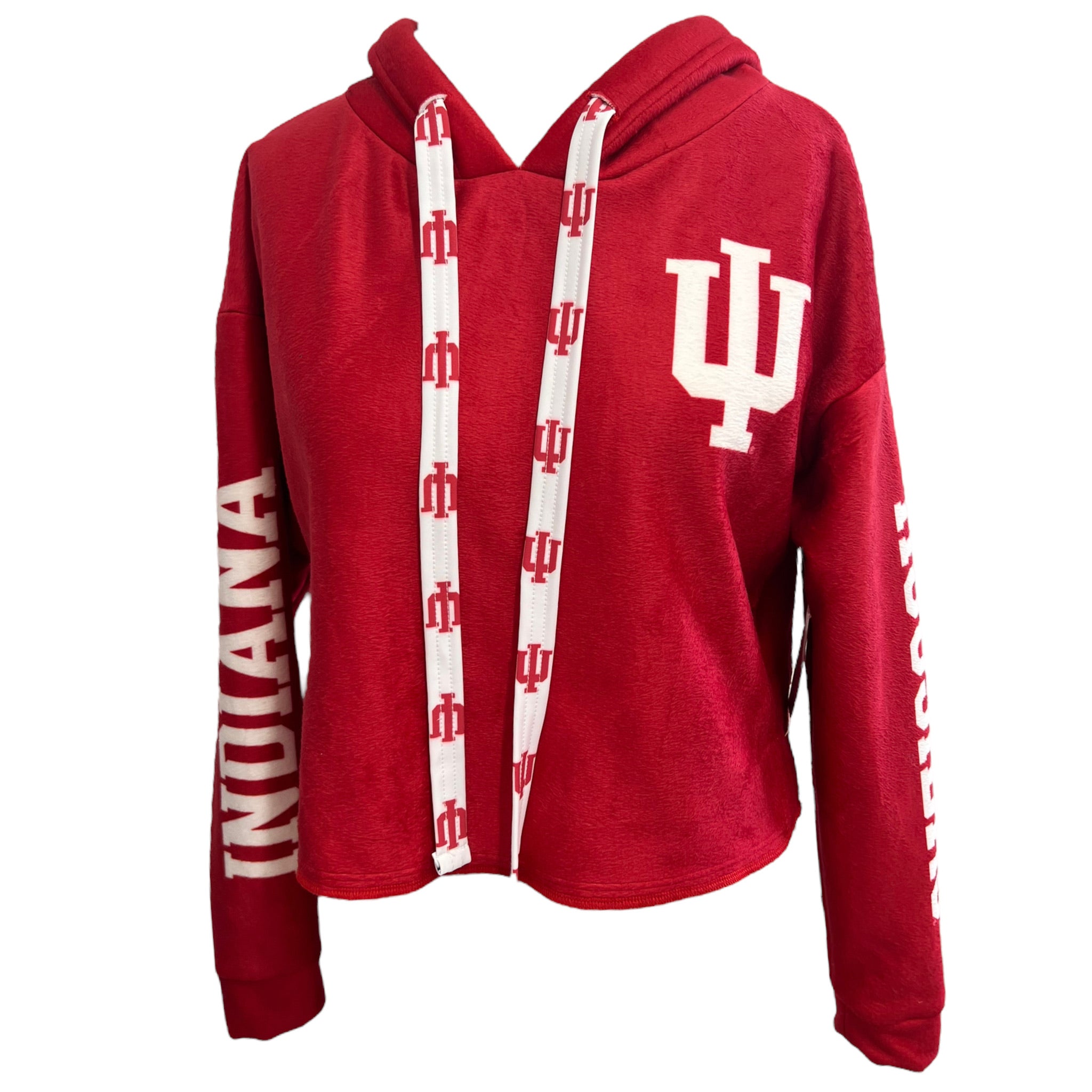 Indiana Hoosiers Crimson Varsity Furry Hoodie 5
