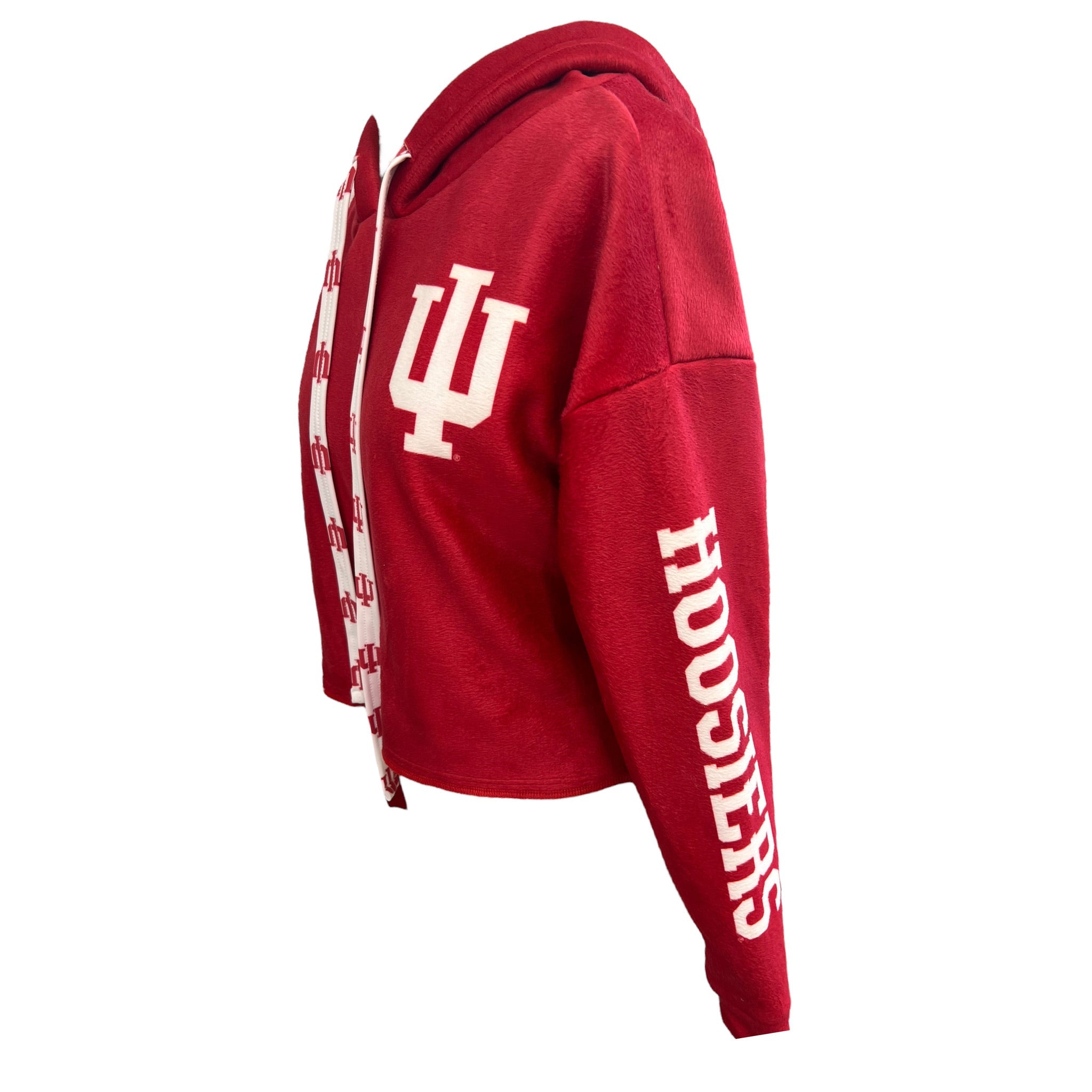 Indiana Hoosiers Crimson Varsity Furry Hoodie 7