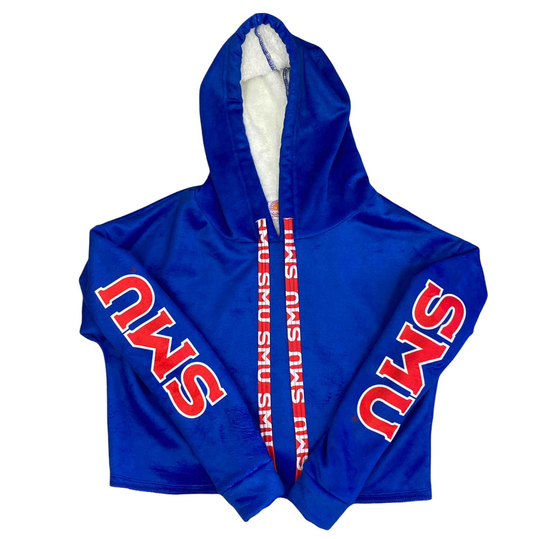 SMU Mustangs Varsity Furry Hoodie 3