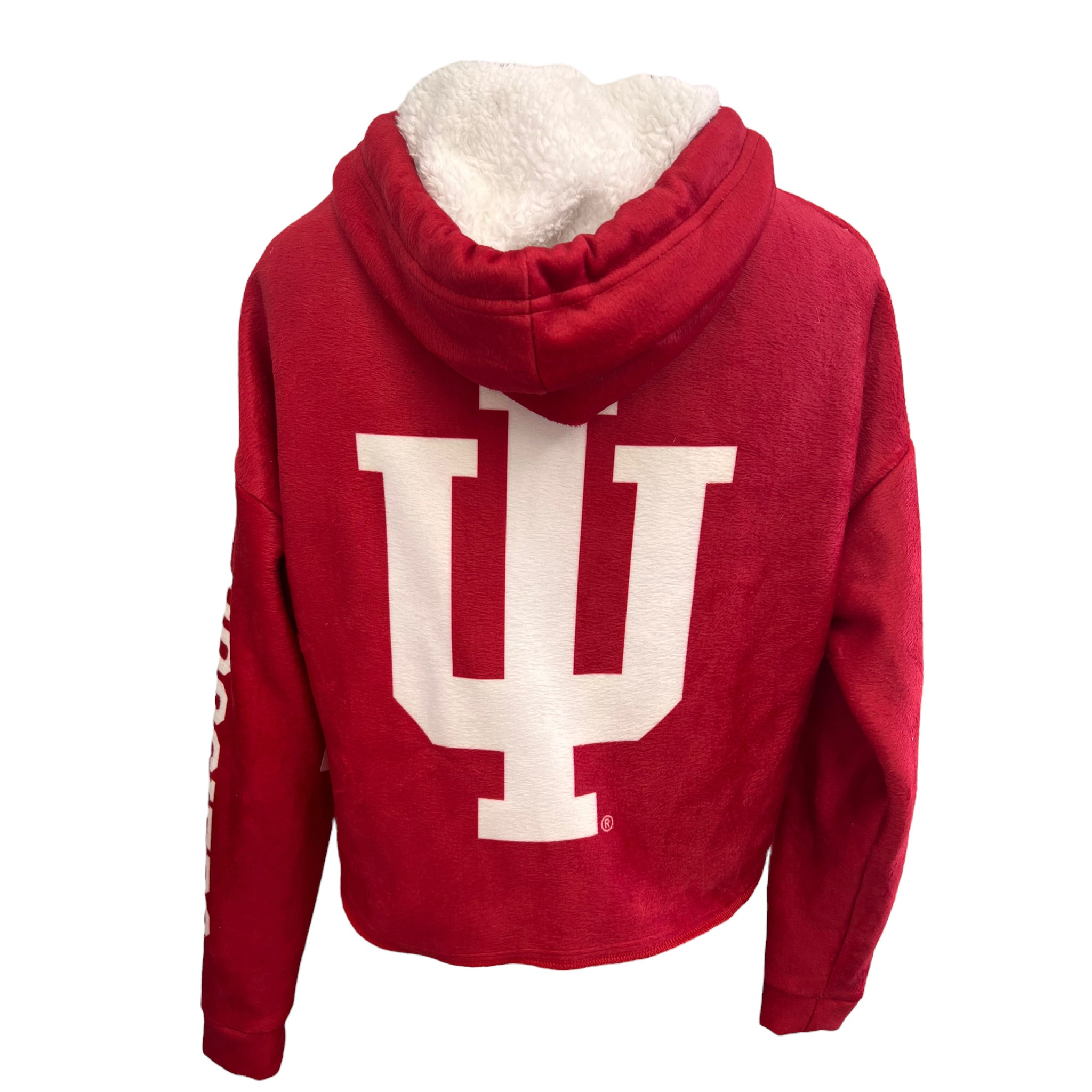 Indiana Hoosiers Crimson Varsity Furry Hoodie 8