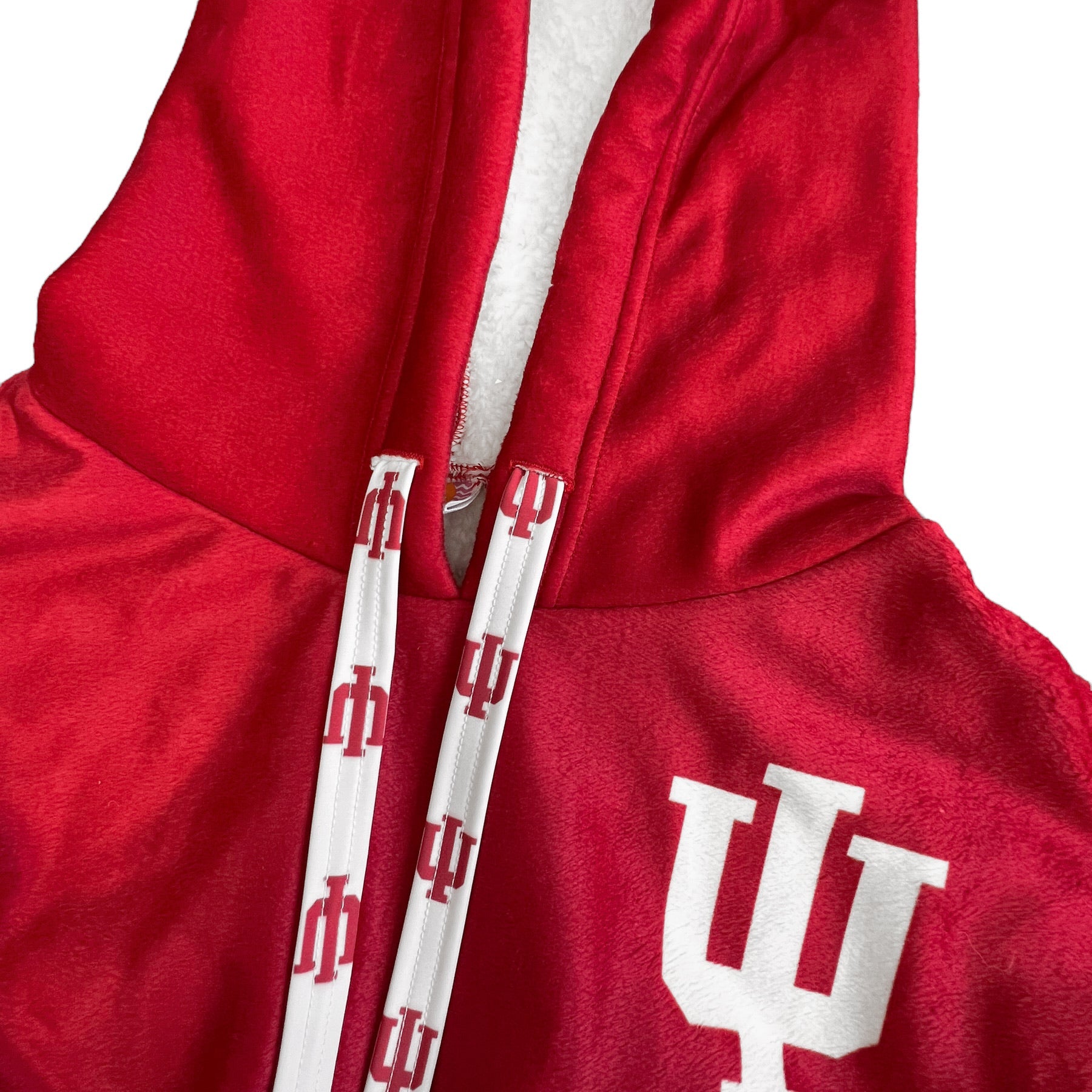 Indiana Hoosiers Crimson Varsity Furry Hoodie 10