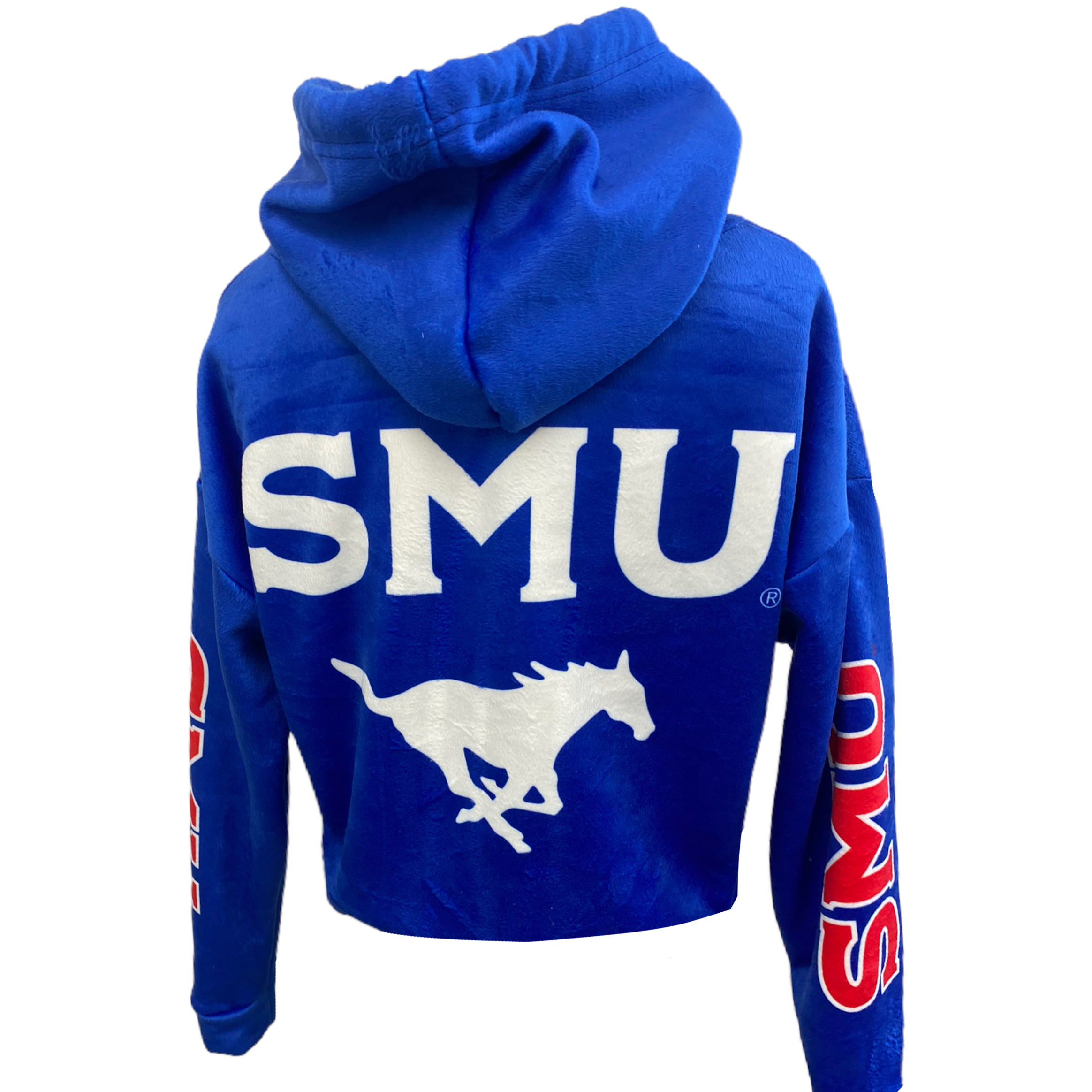 SMU Mustangs Varsity Furry Hoodie 5