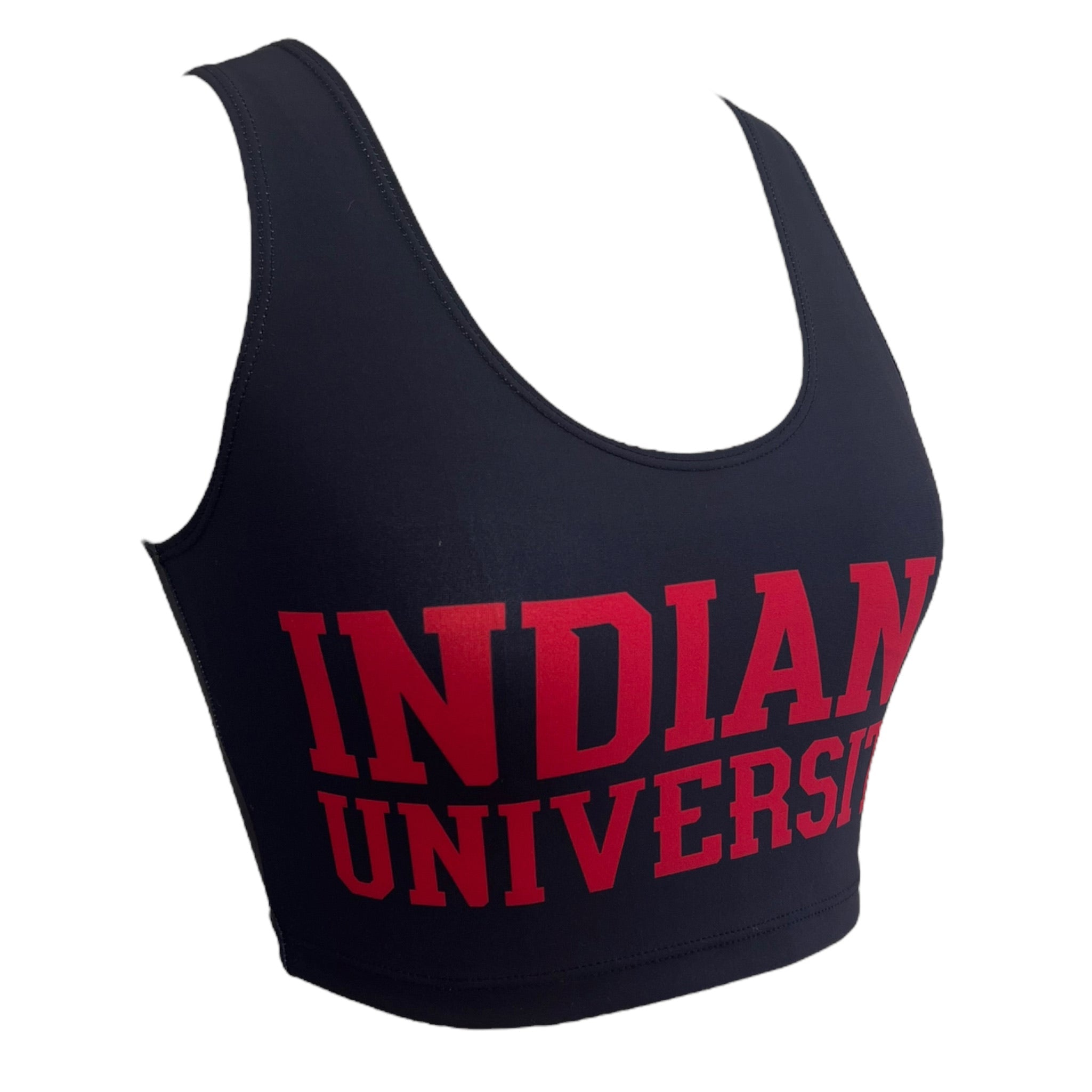 Indiana Hoosiers Black Crop Top | lojobands 8