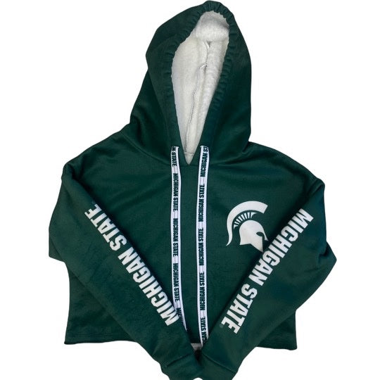 Michigan State Varsity Furry Hoodie | lojobands 8