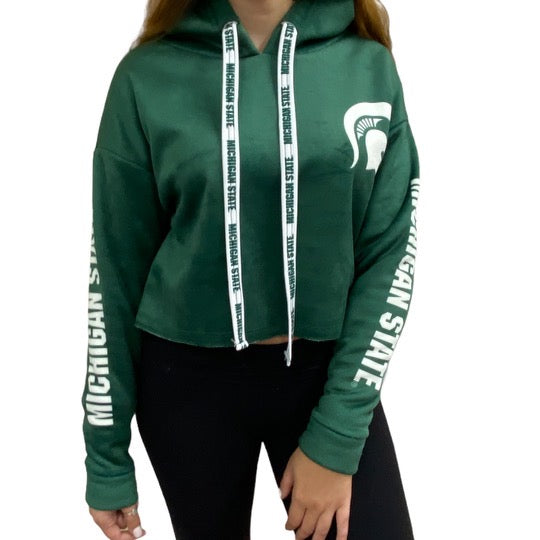 Michigan State Varsity Furry Hoodie | lojobands 7