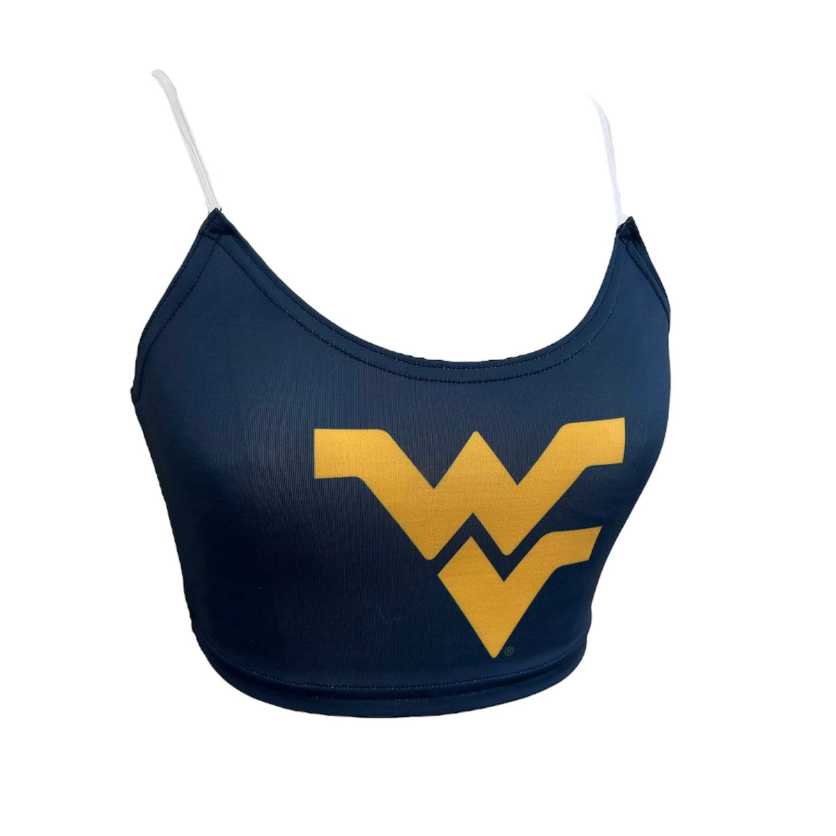 West Virginia Mountaineers Navy Blue Spaghetti Tank | lojobands 4