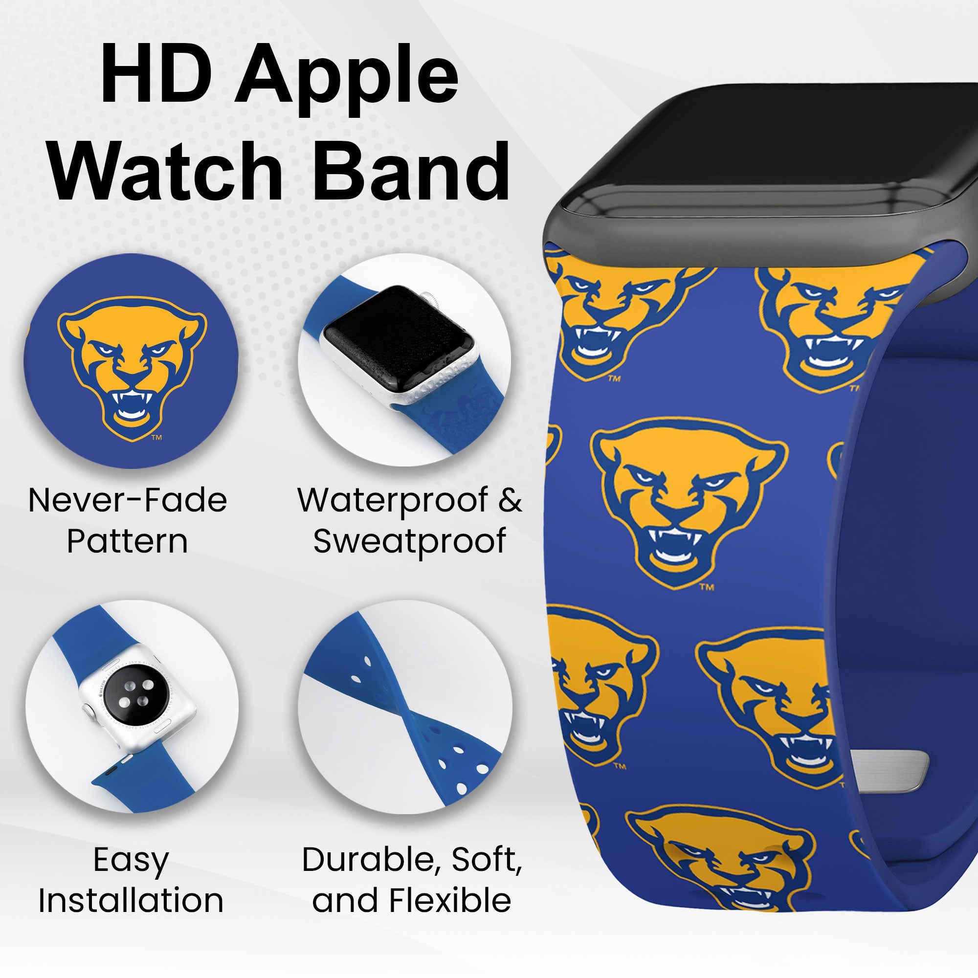 Pittsburgh Panthers HD Apple Watch Band 7