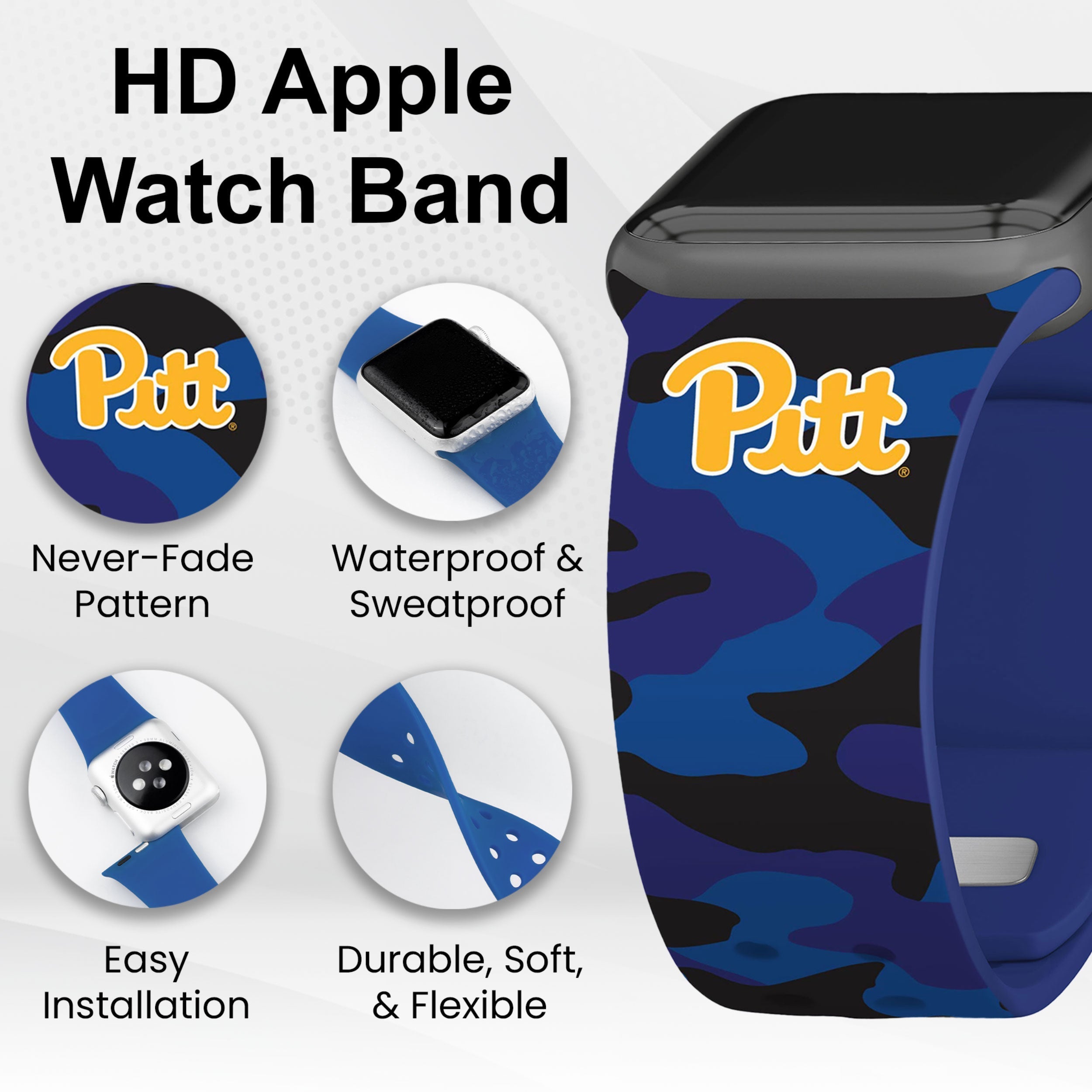 Pittsburgh Panthers HD Apple Watch Band 22