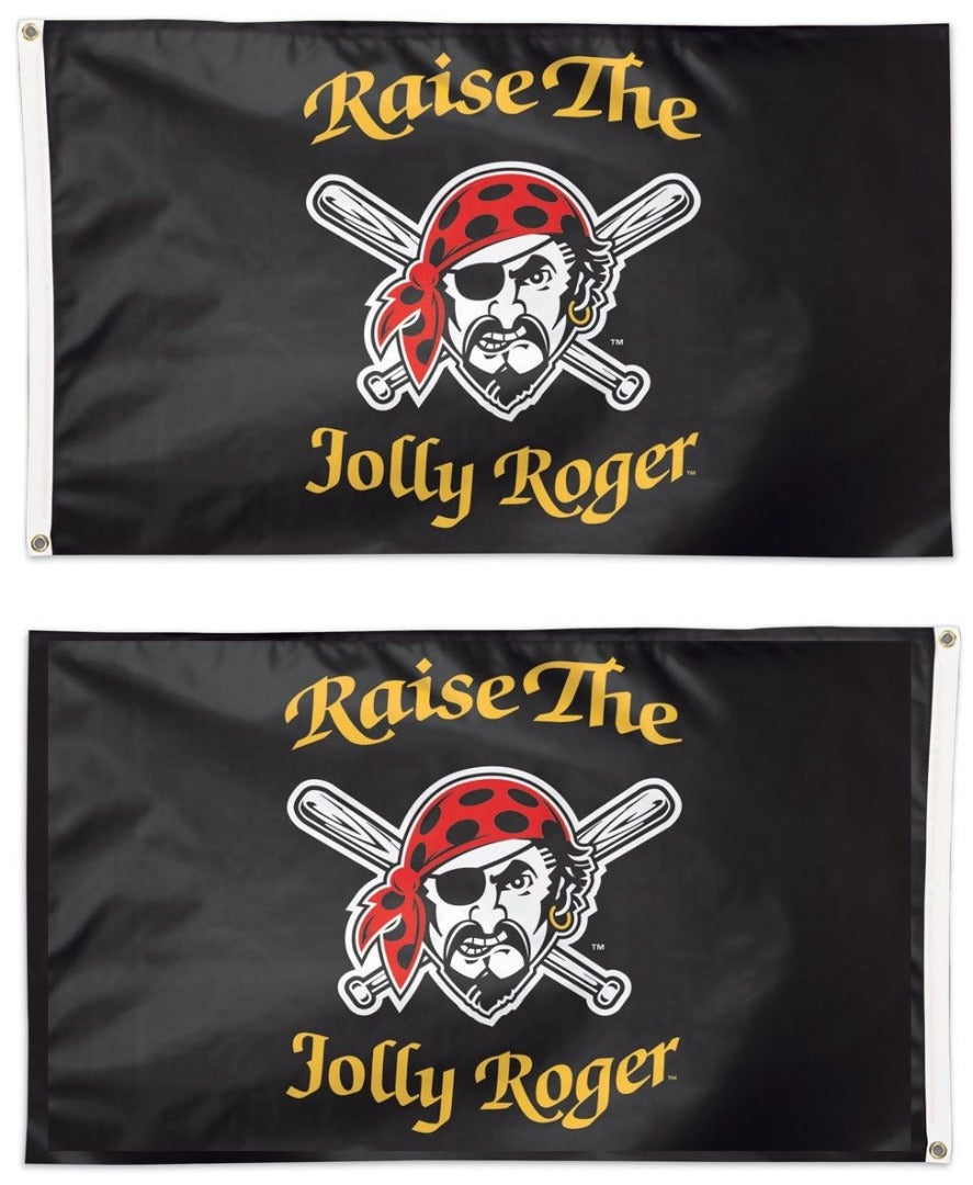 Pittsburgh Pirates Flag 2 Sided 3x5 Raise the Jolly Roger