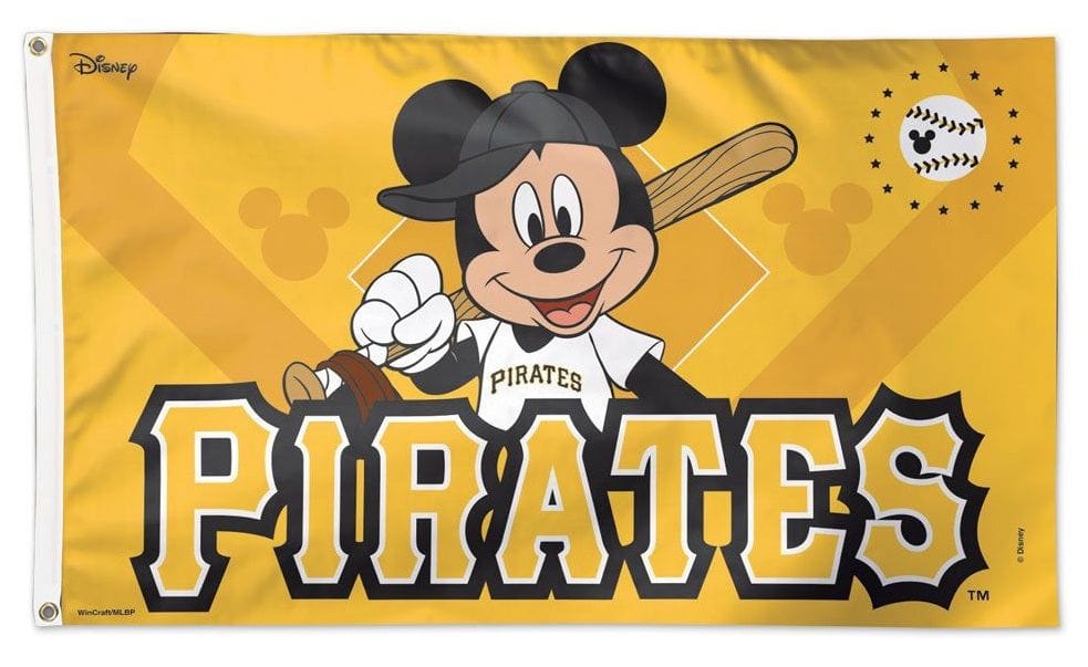 Pittsburgh Pirates Flag 3x5 Mickey Mouse Disney