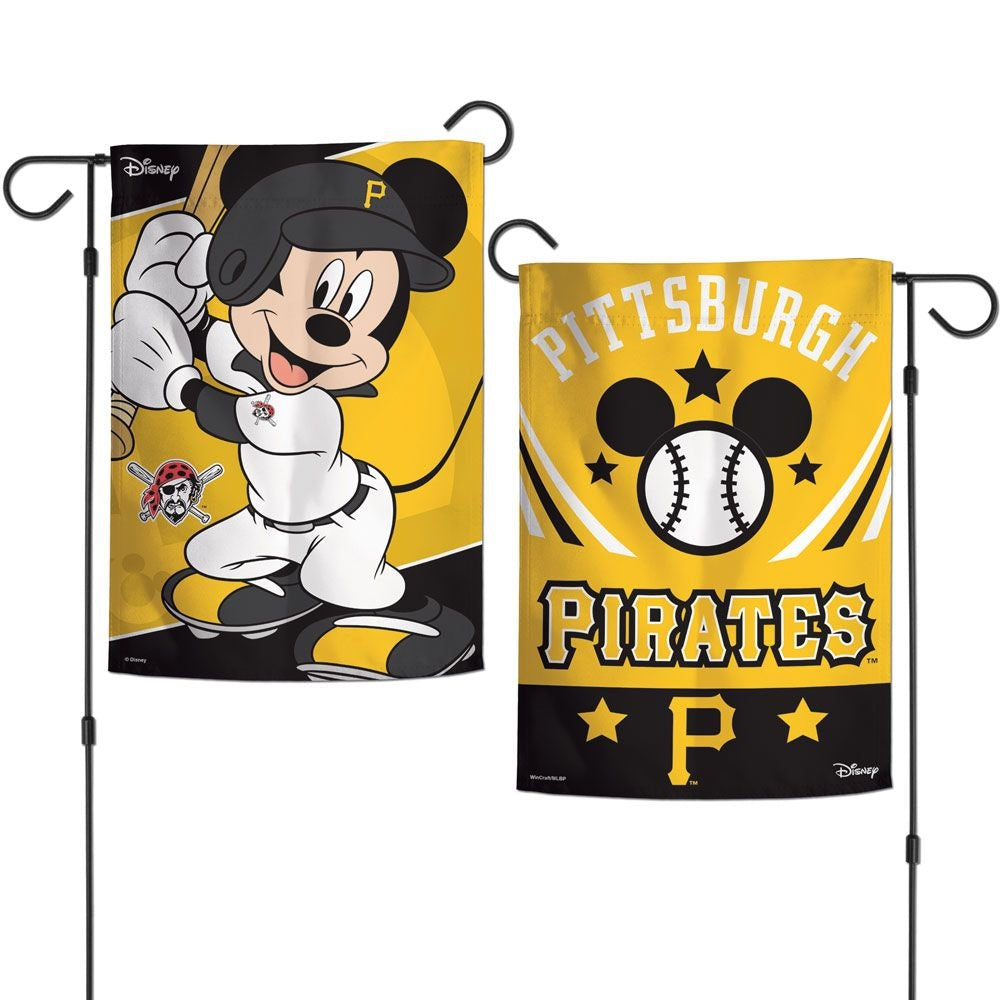 Pittsburgh Pirates Garden Flag 2 Sided Mickey Mouse Disney 2